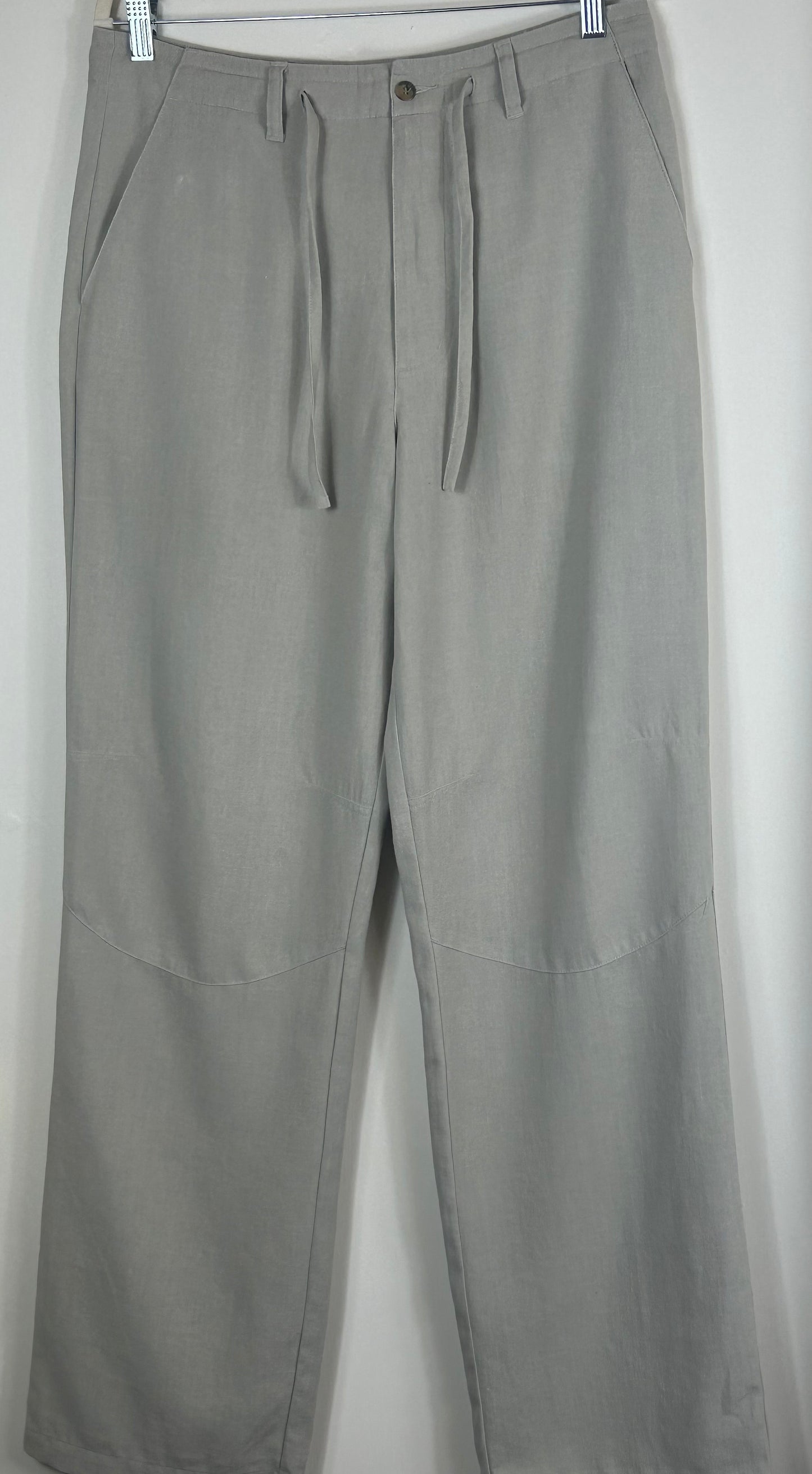 Beige Gents Rohan Linen Blend Trousers
