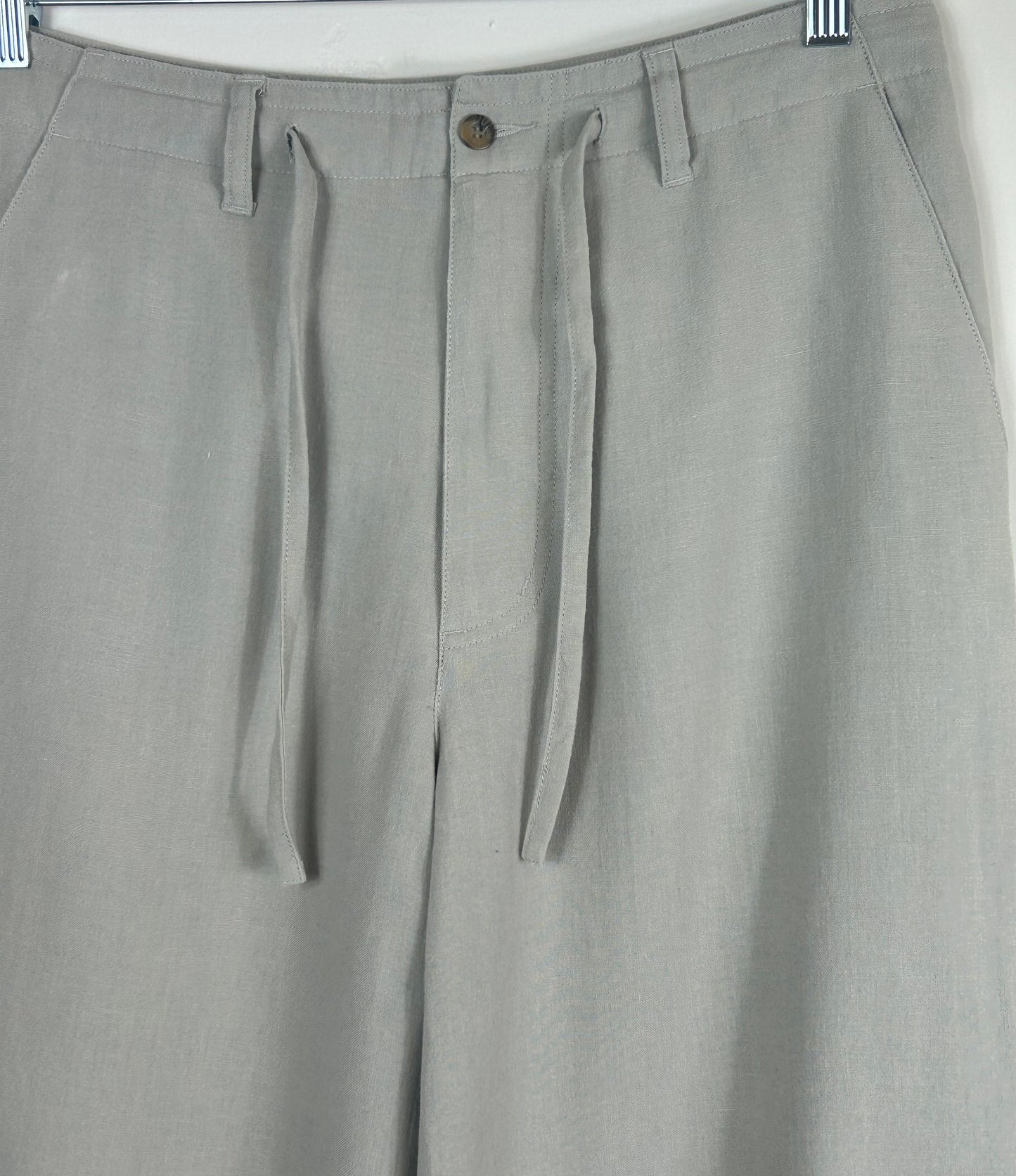 Beige Gents Rohan Linen Blend Trousers