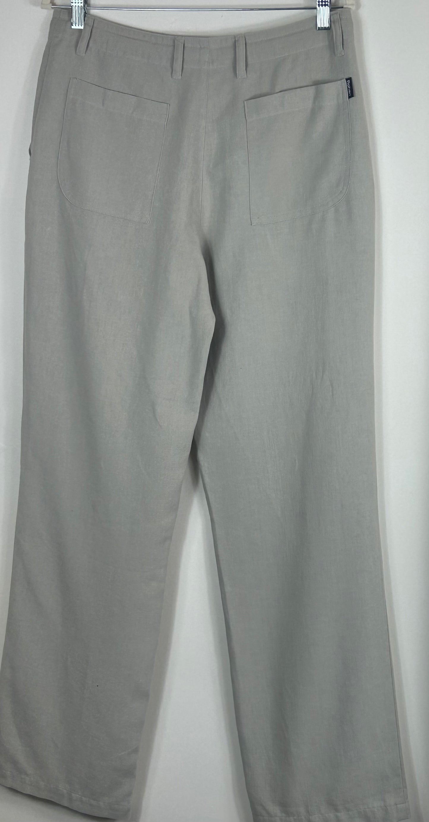 Beige Gents Rohan Linen Blend Trousers