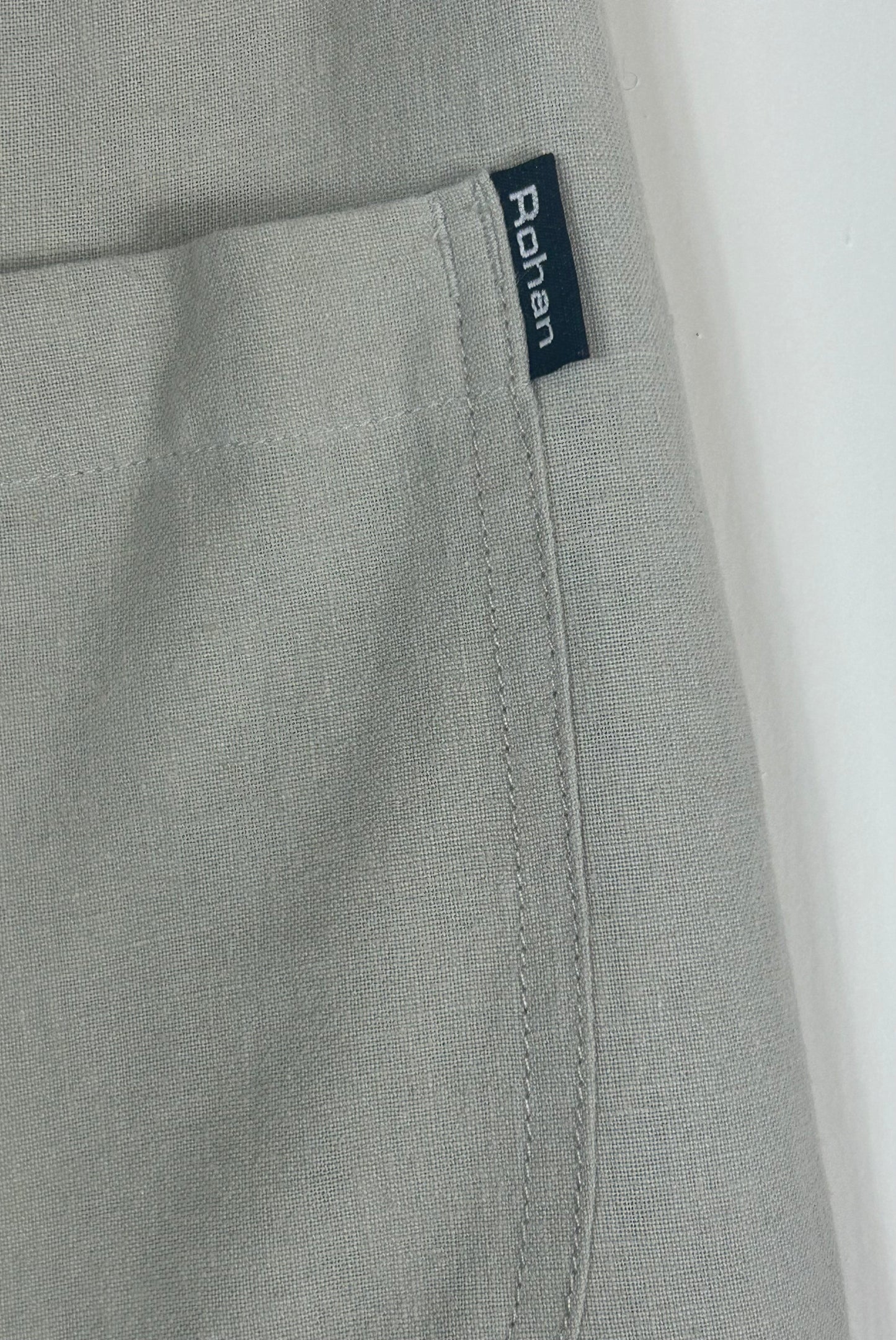 Beige Gents Rohan Linen Blend Trousers