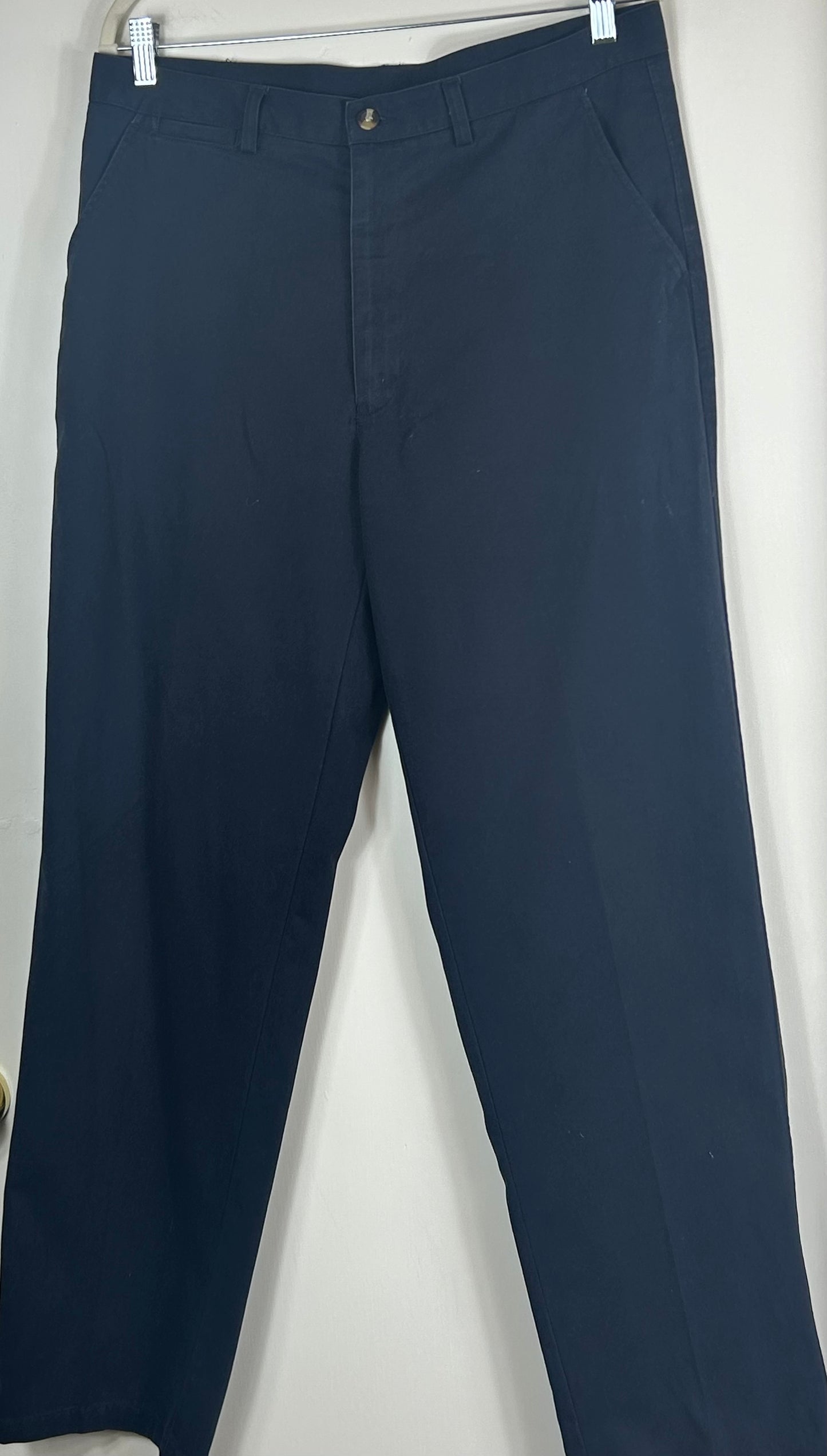 Navy  Gents Chino Style Cotton Traders Trousers