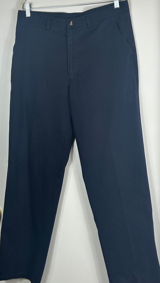 Navy  Gents Chino Style Cotton Traders Trousers