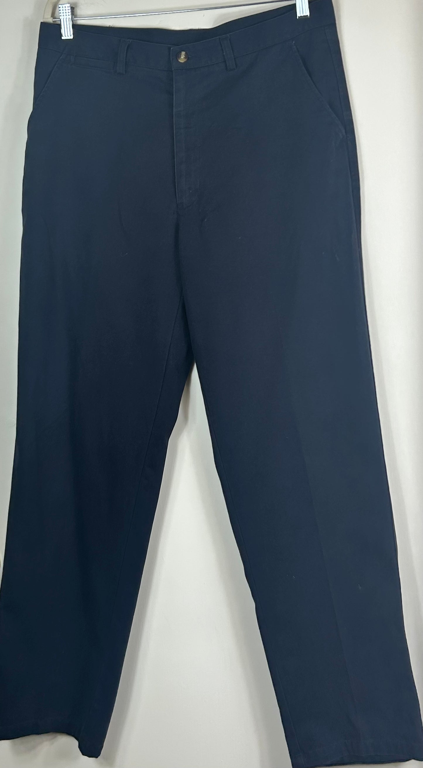 Navy  Gents Chino Style Cotton Traders Trousers