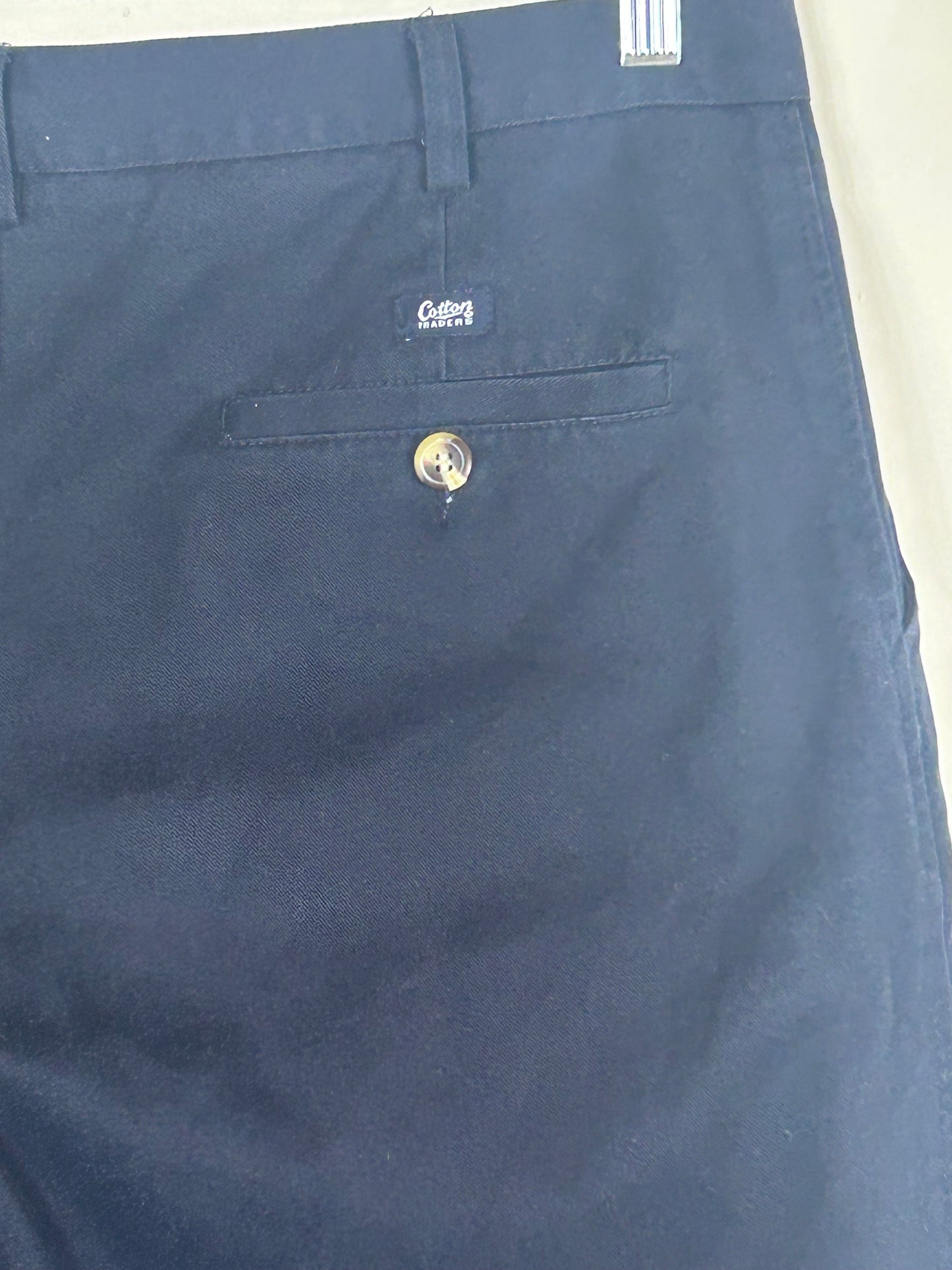 Navy  Gents Chino Style Cotton Traders Trousers