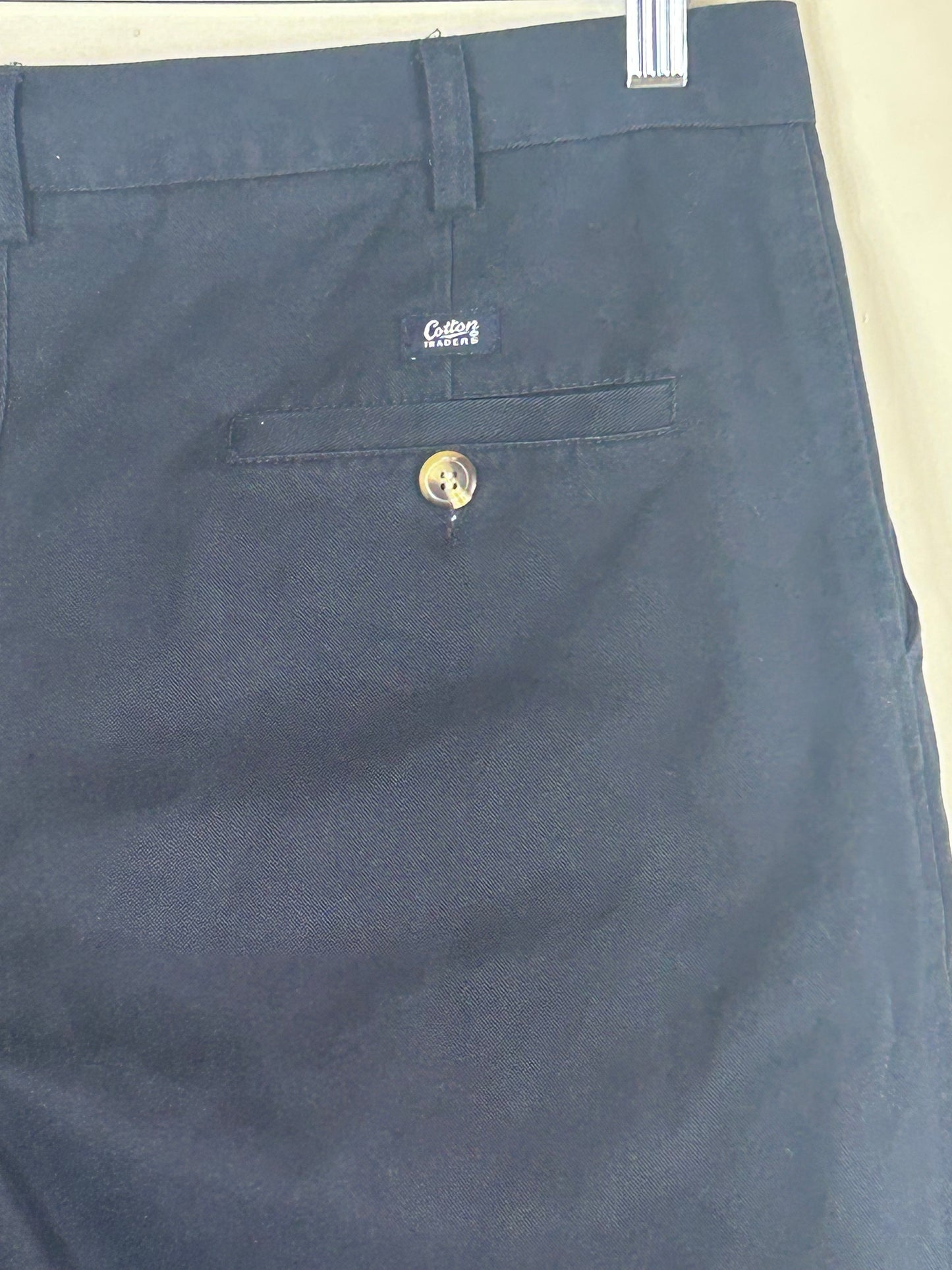 Navy  Gents Chino Style Cotton Traders Trousers