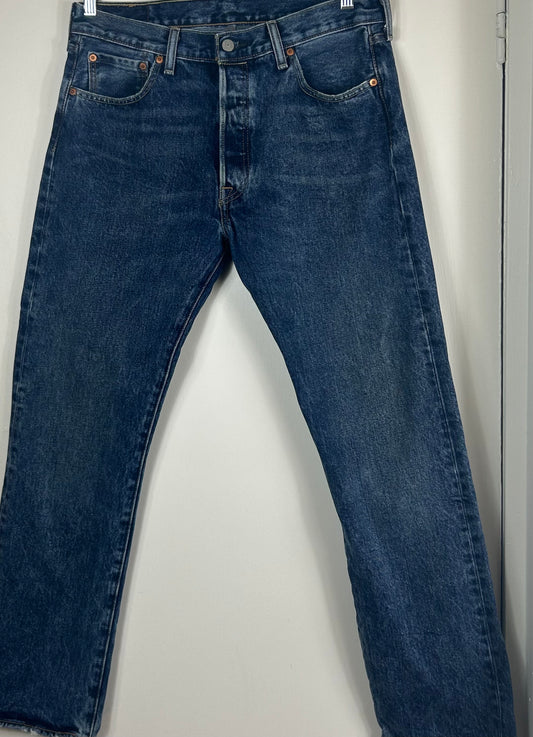 Denim (Dark) Levi 501 Gents Jeans