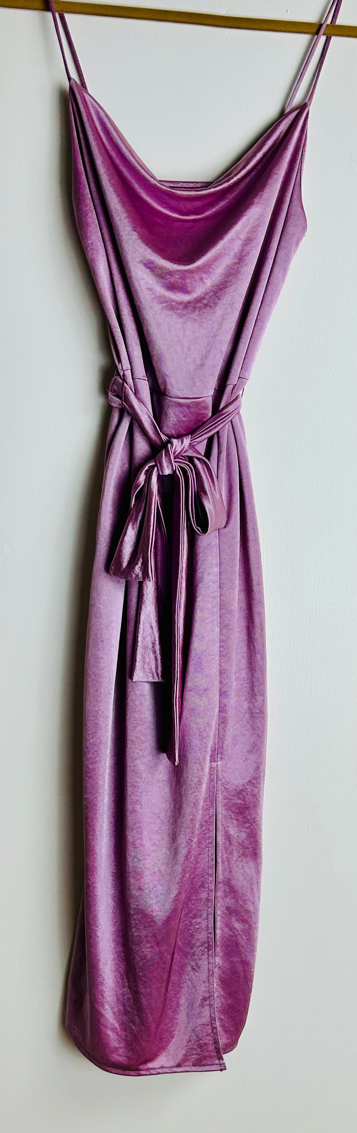 Pink / Lilac Satin  Zara Dress