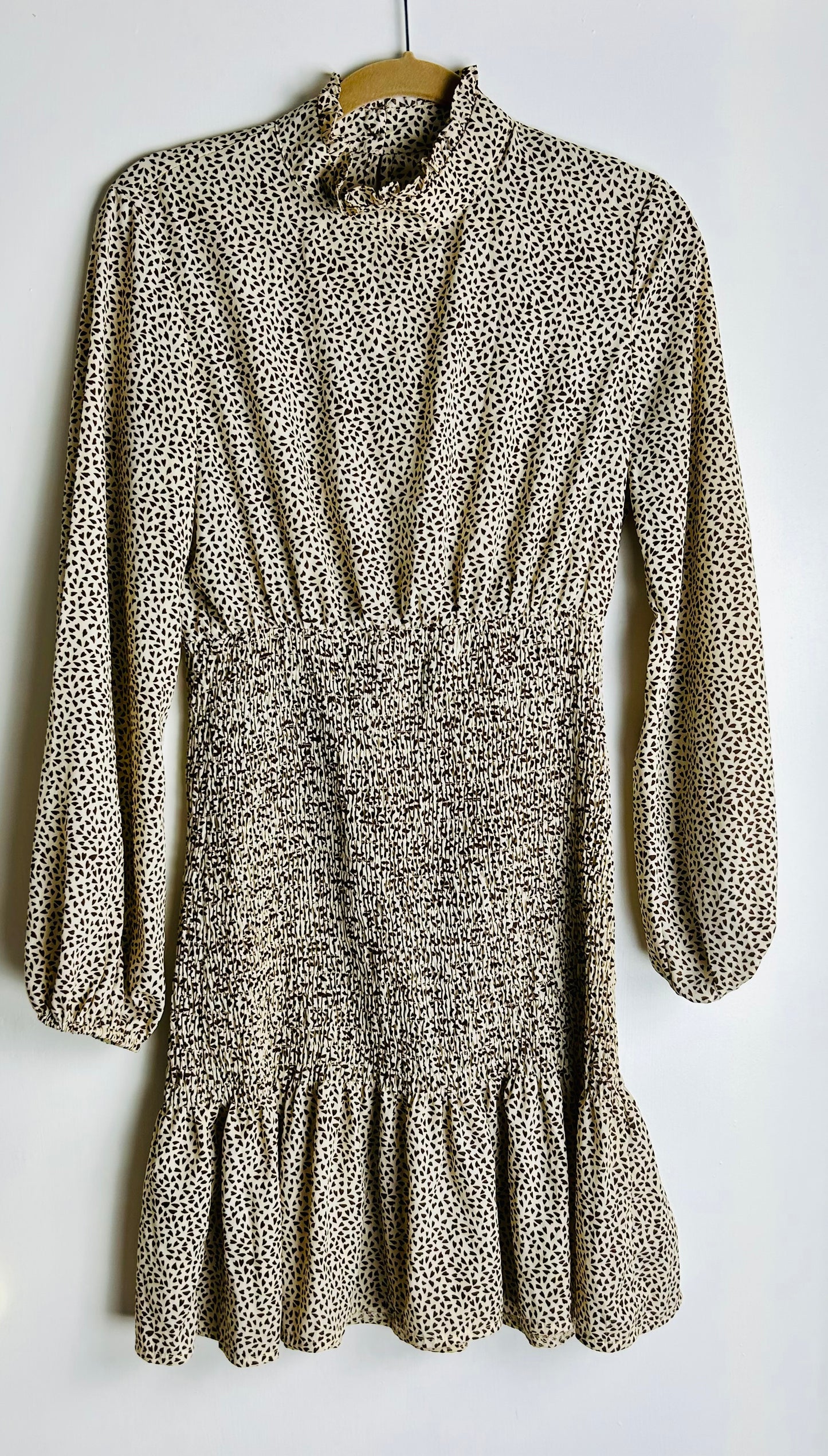 Cream, Beige & Brown Shein Dress