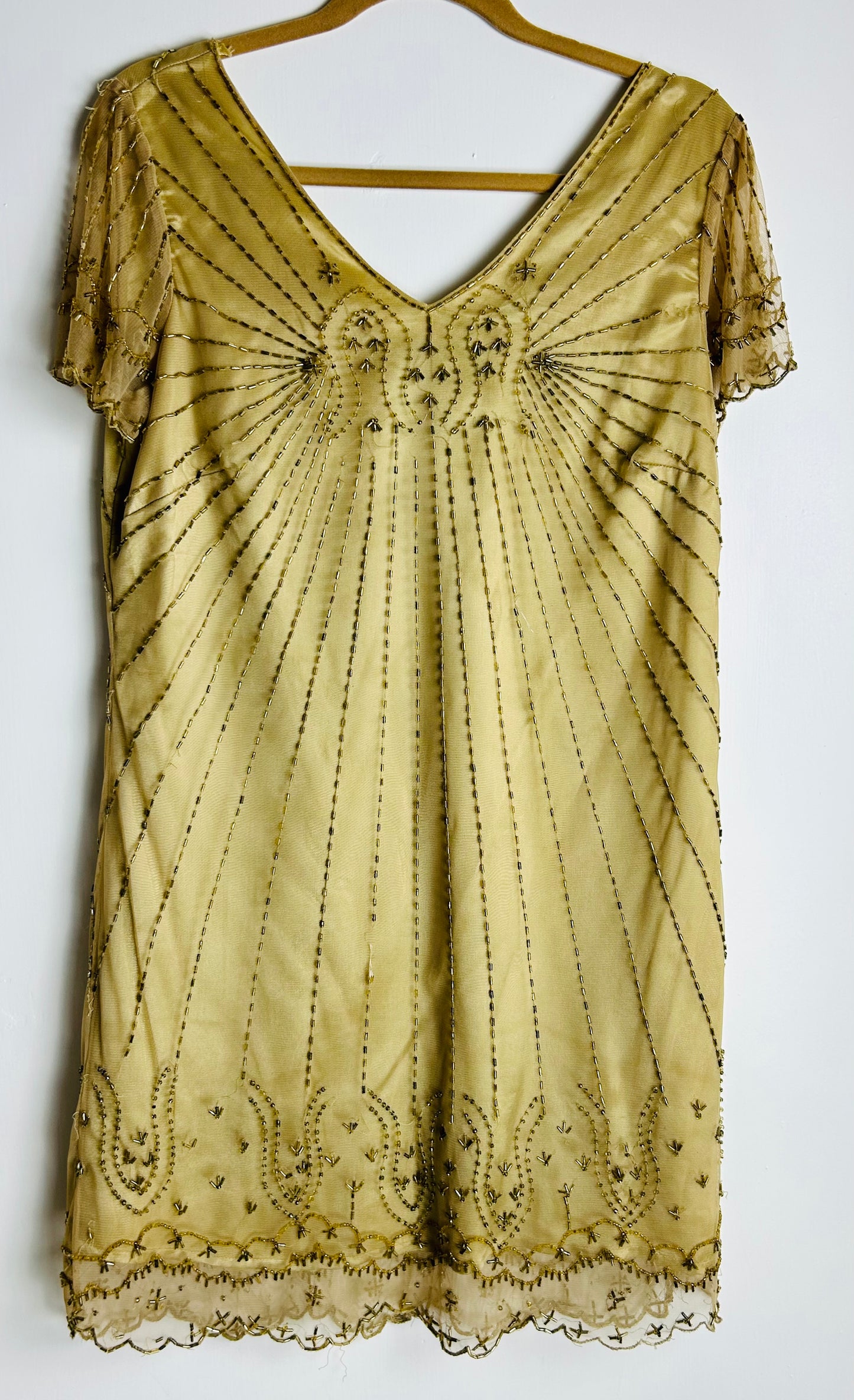 Gold Silk Dress