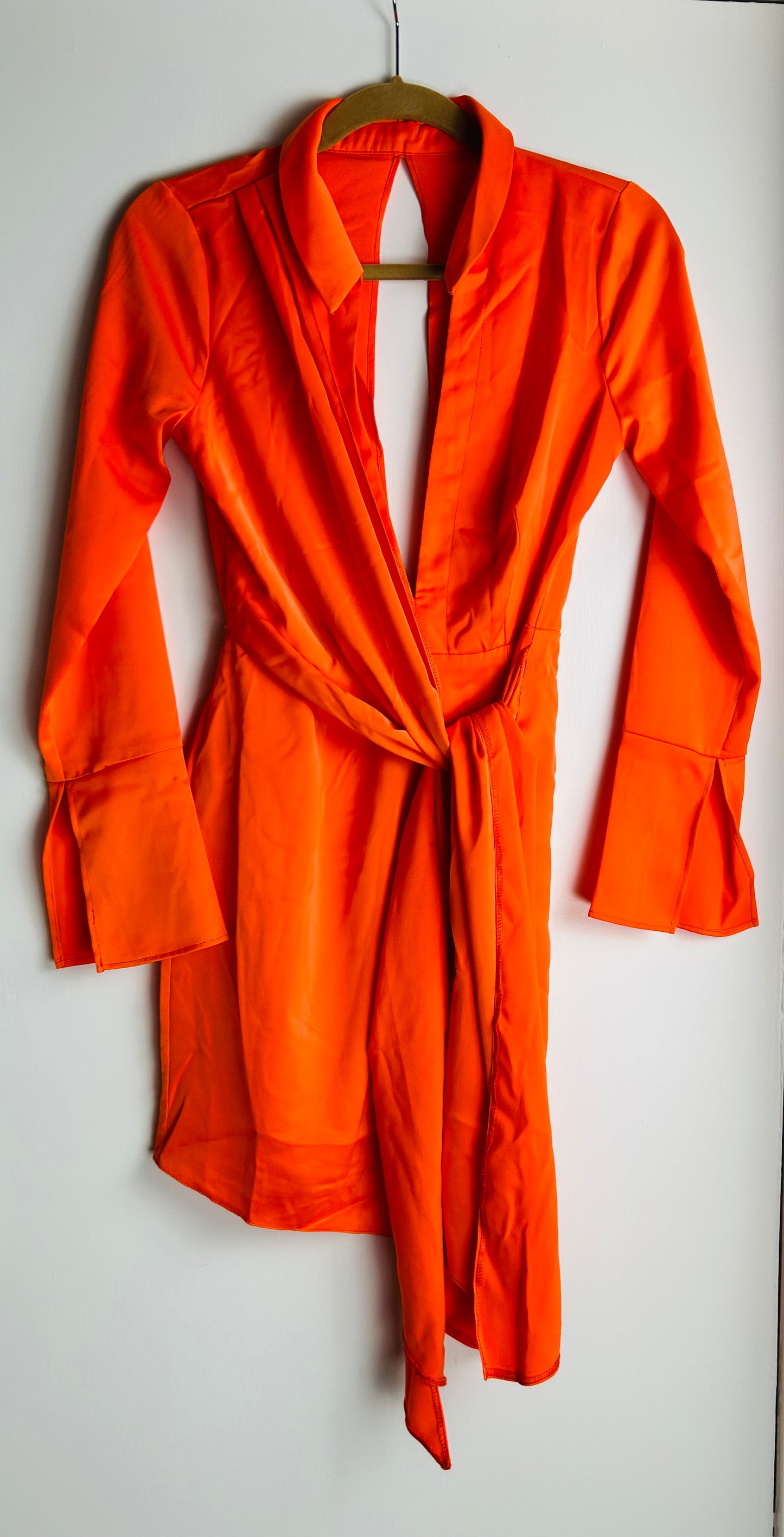 Orange Satin ASOS Dress