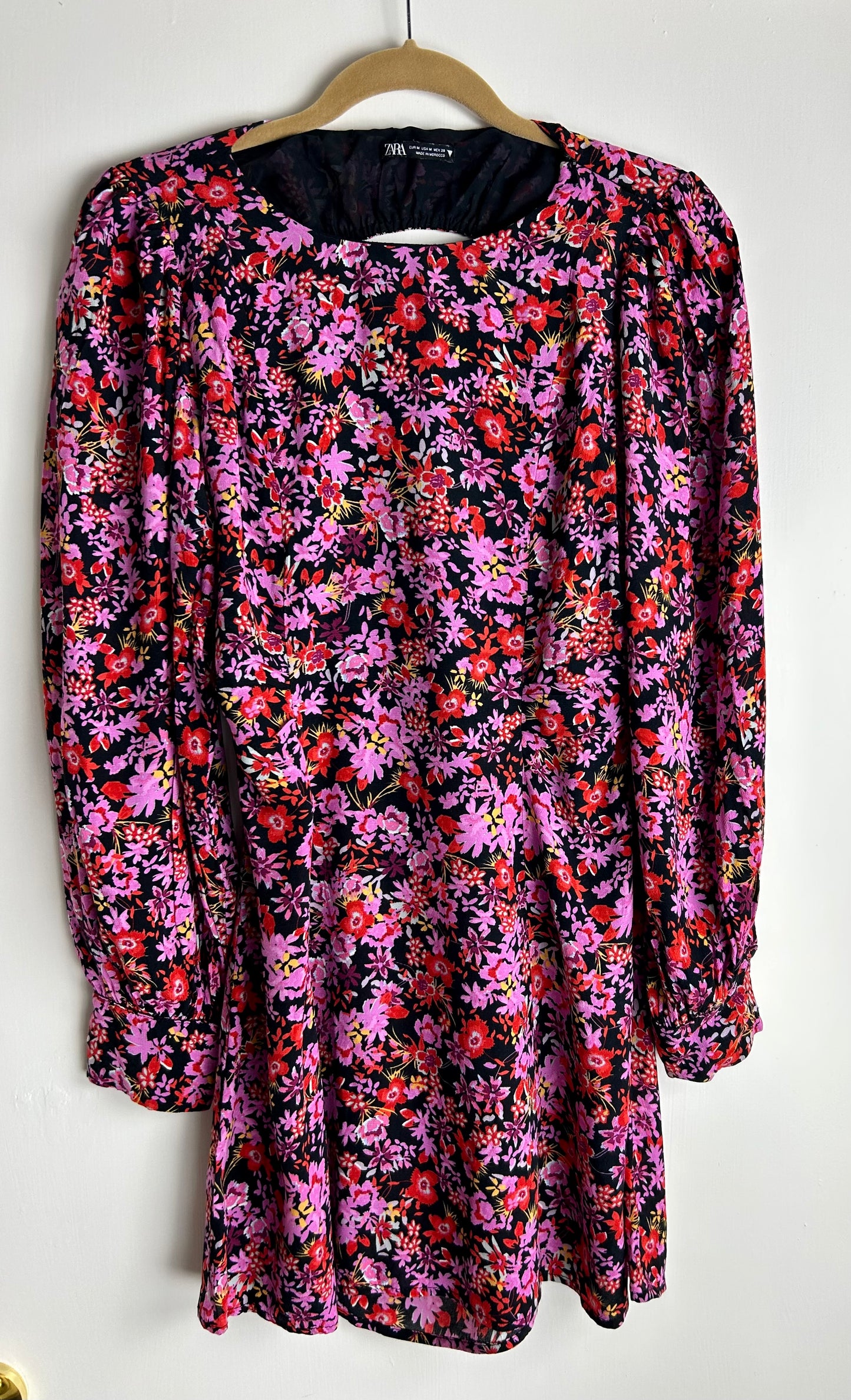 Floral Pattern Zara Long Sleeved Dress