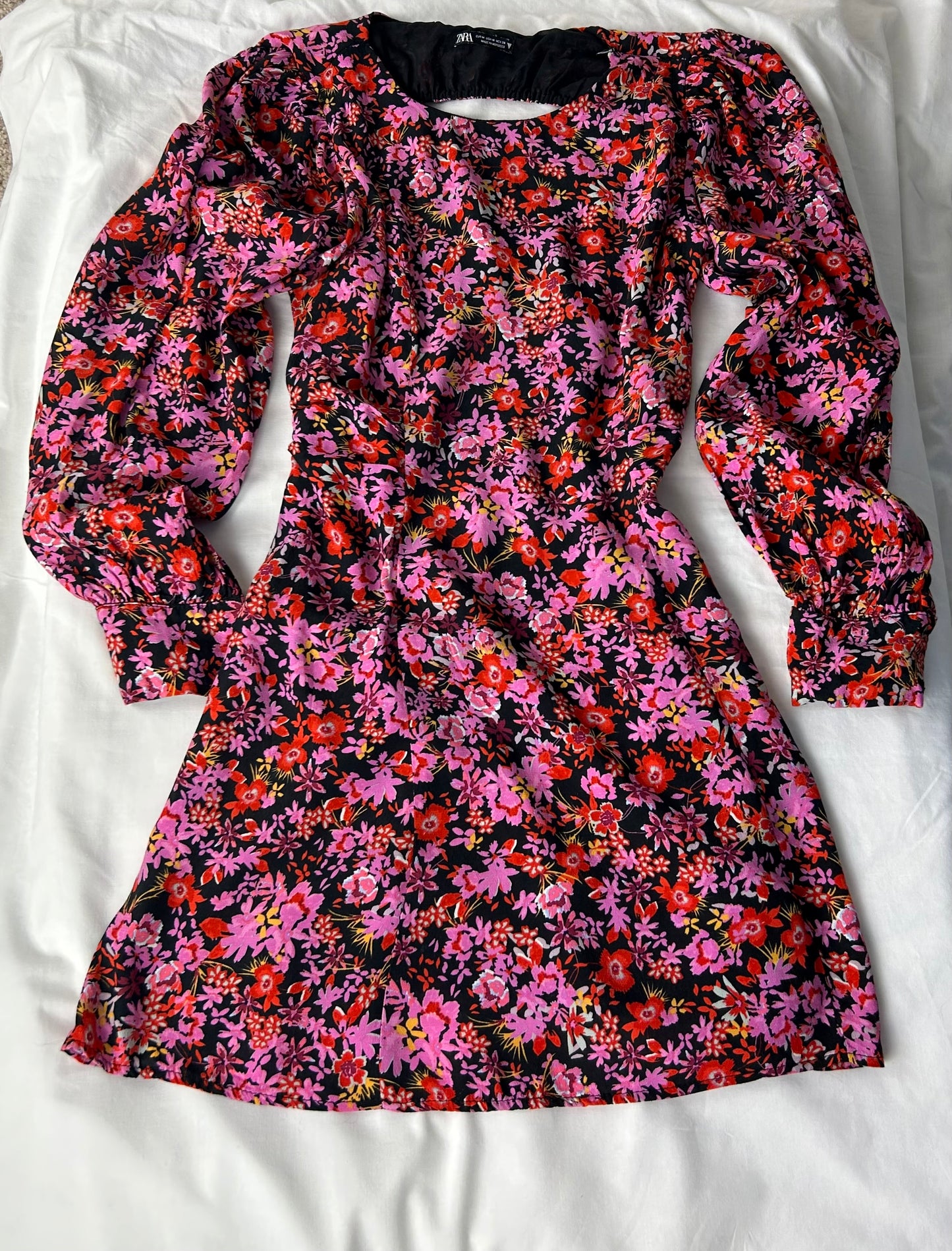 Floral Pattern Zara Long Sleeved Dress