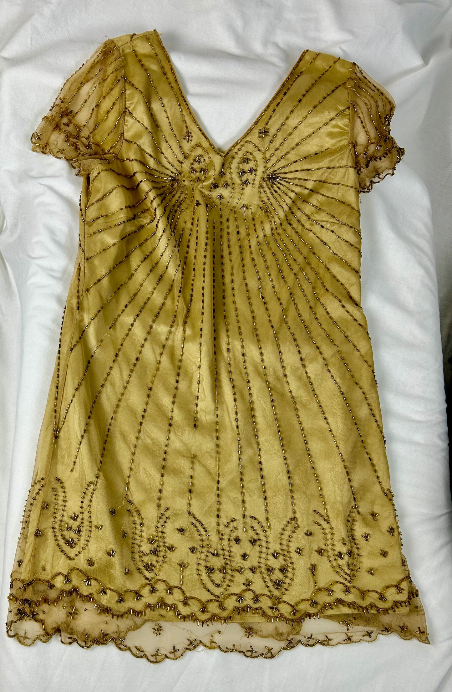 Gold Silk Dress