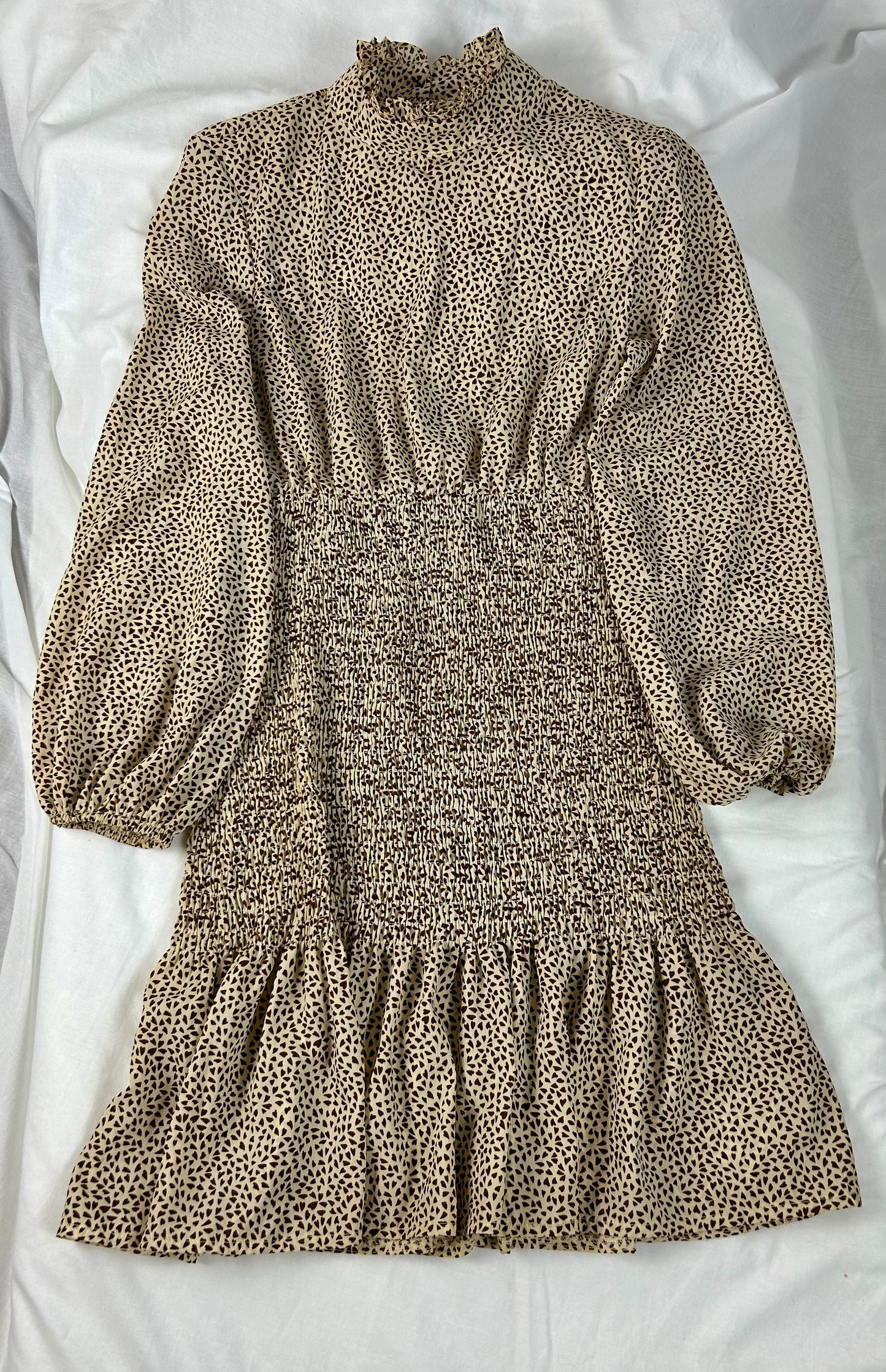 Cream, Beige & Brown Shein Dress