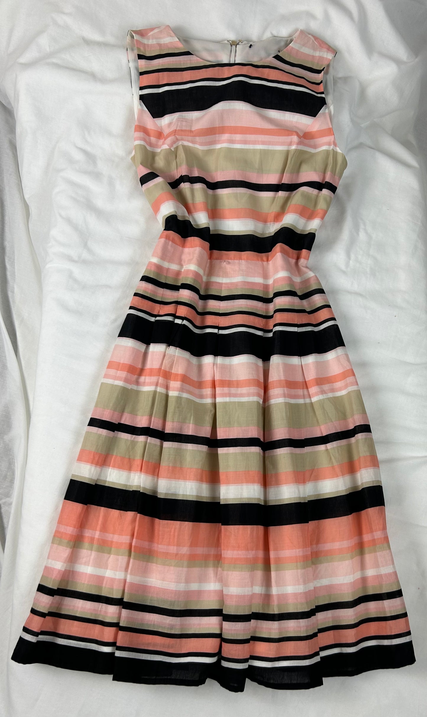 Pale Pink Tommy Hilfiger stripe sleeveless dress