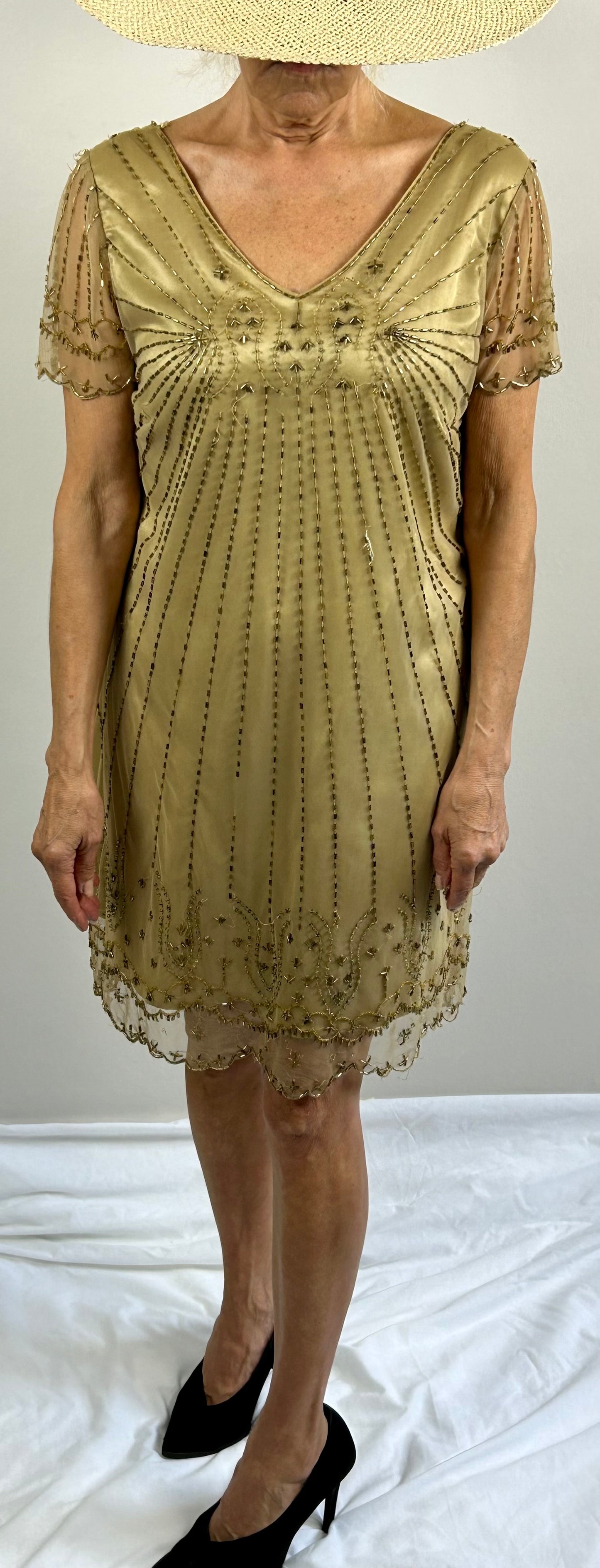 Gold Silk Dress