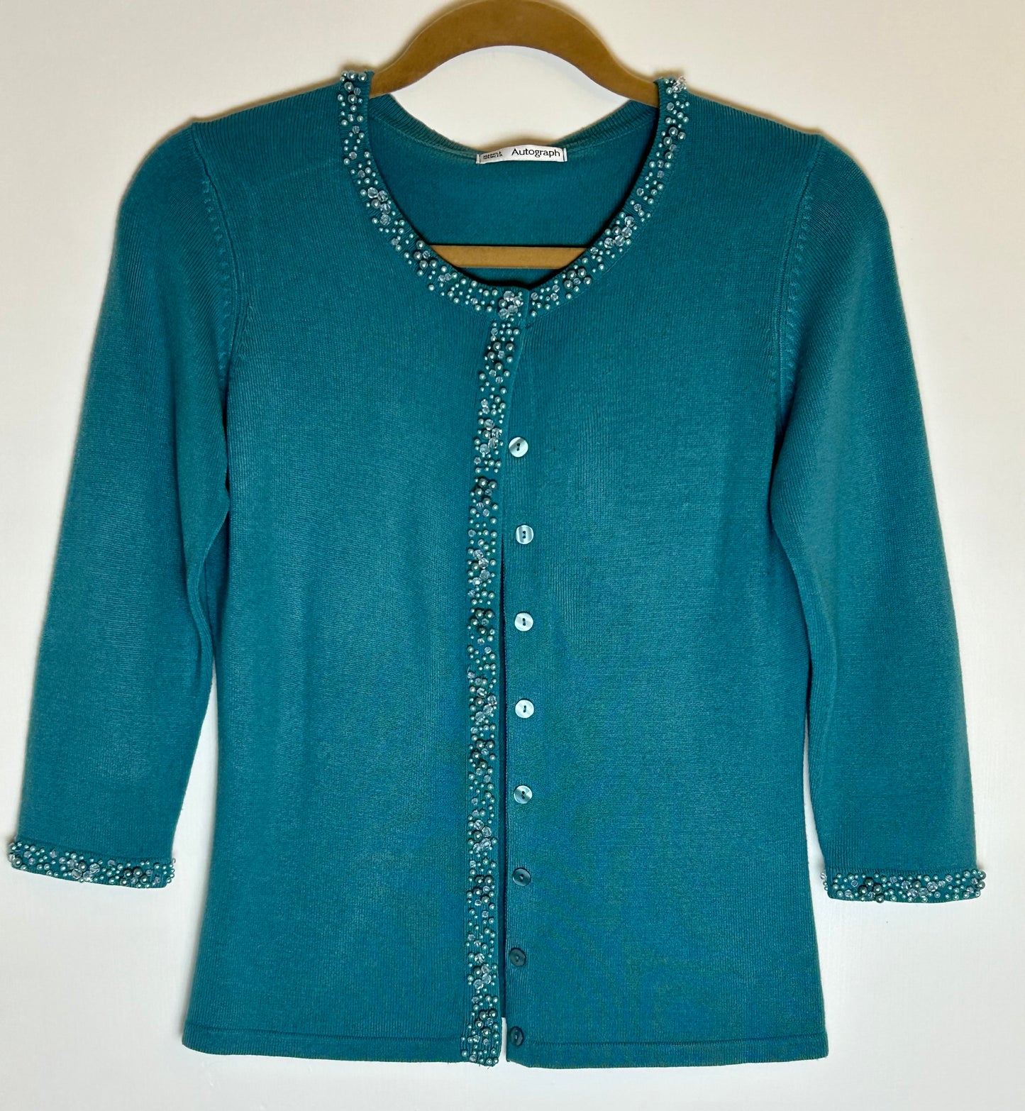 Turquoise M&S Autograph Cardigan