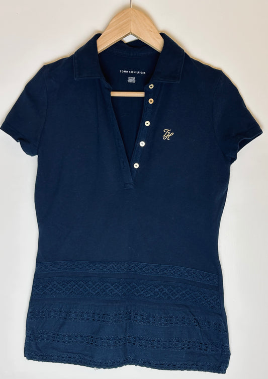 Navy Tommy Hilfiger Polo Top