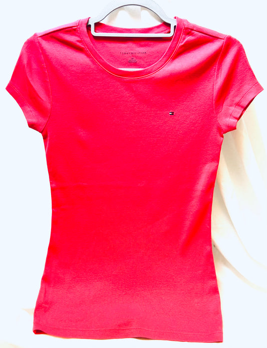 Cerise Pink Tommy Hilfiger T Shirt