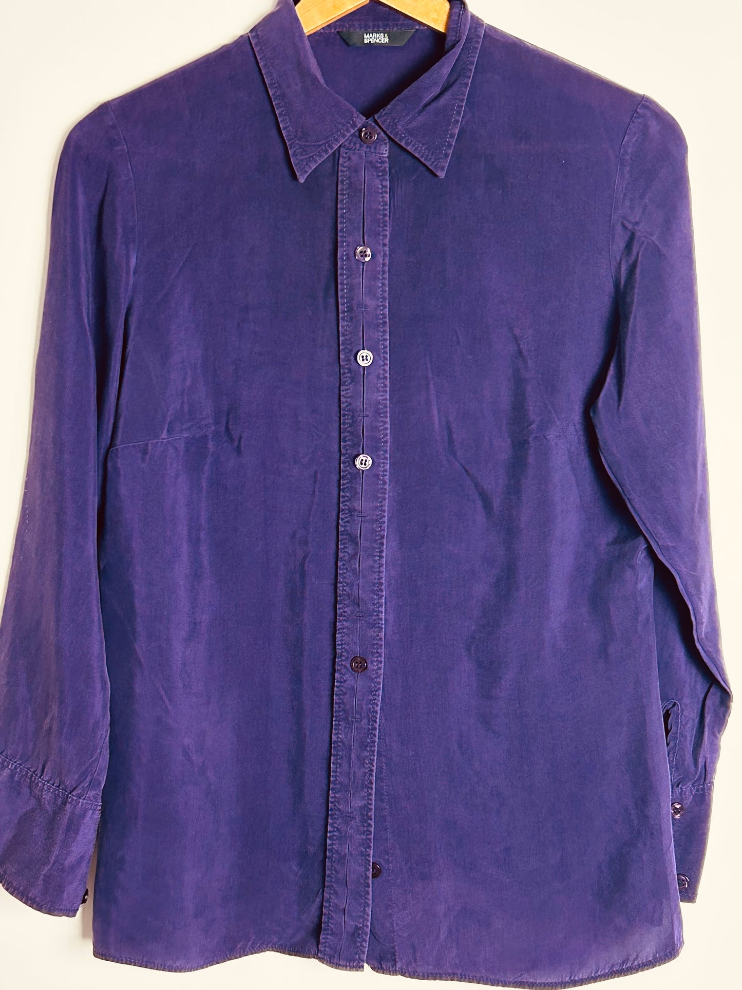 Purple Silky Shirt