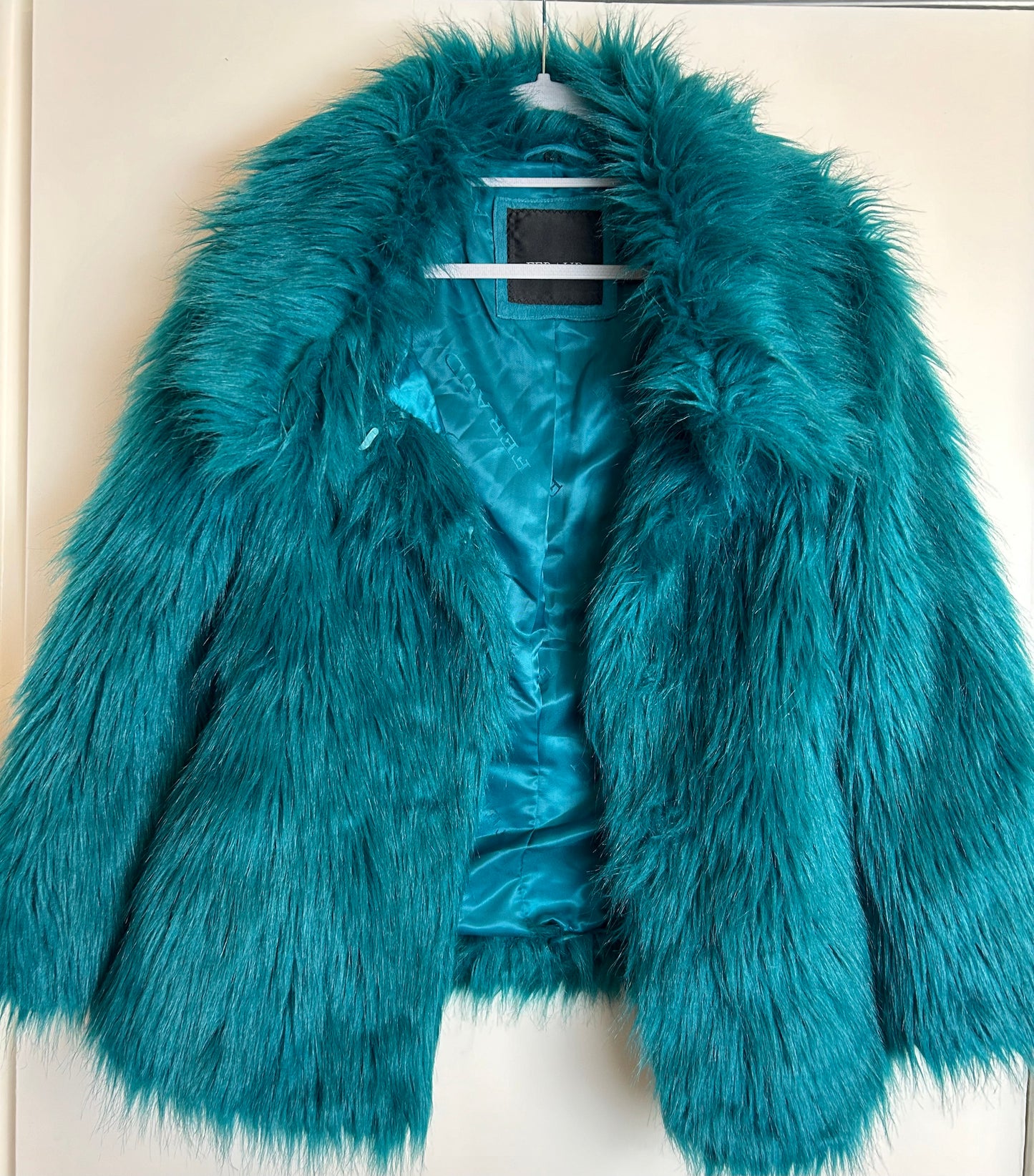 Turquoise Feraud Faux Fur Jacket