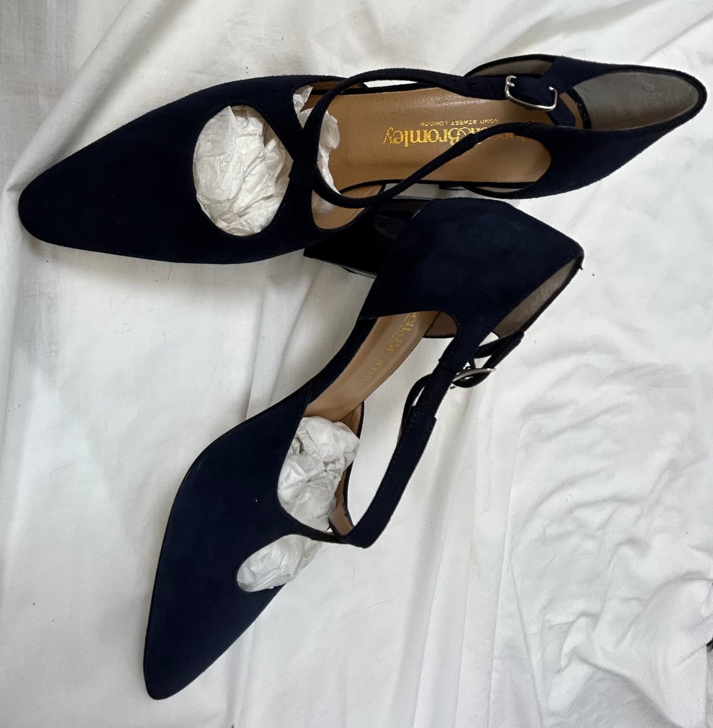 Navy Russell & Bromley Court Shoe