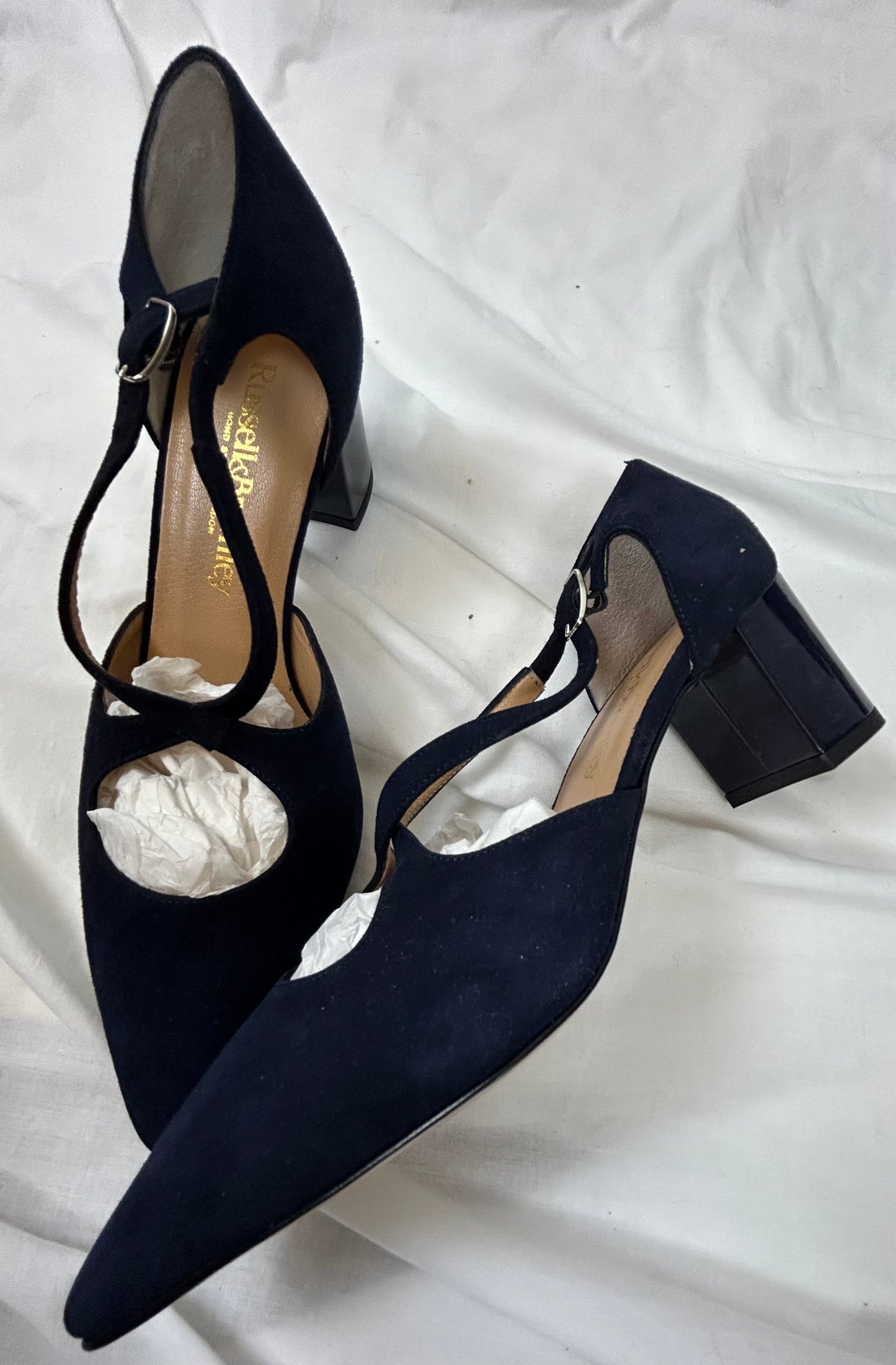 Navy Russell & Bromley Court Shoe