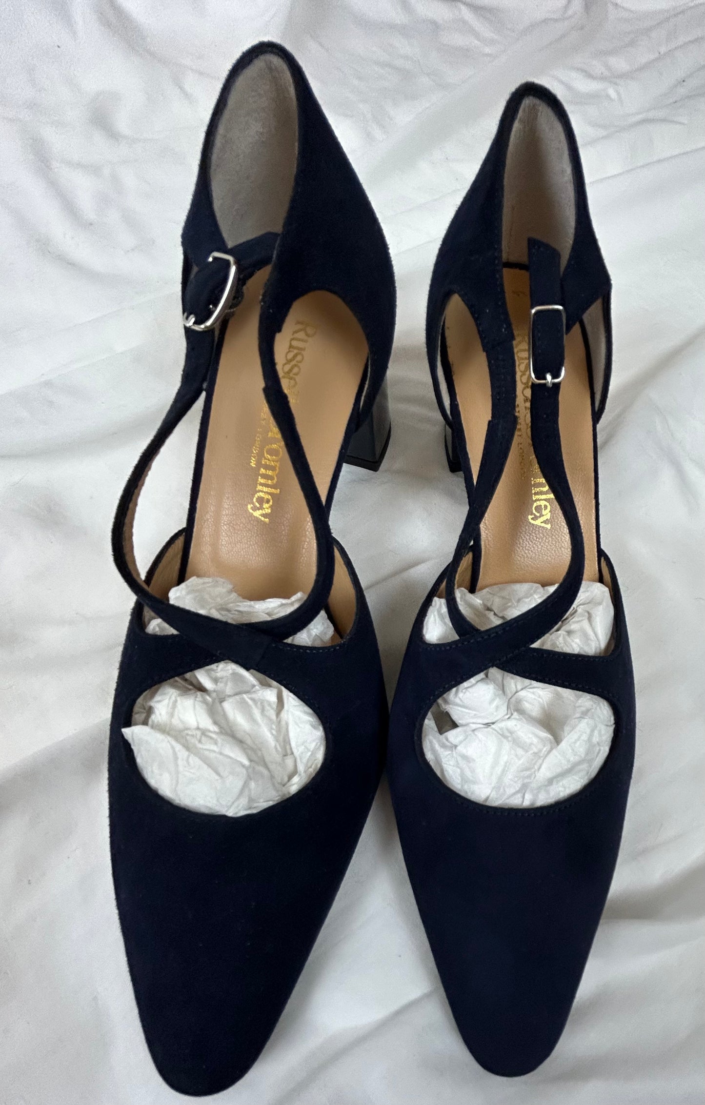 Navy Russell & Bromley Court Shoe
