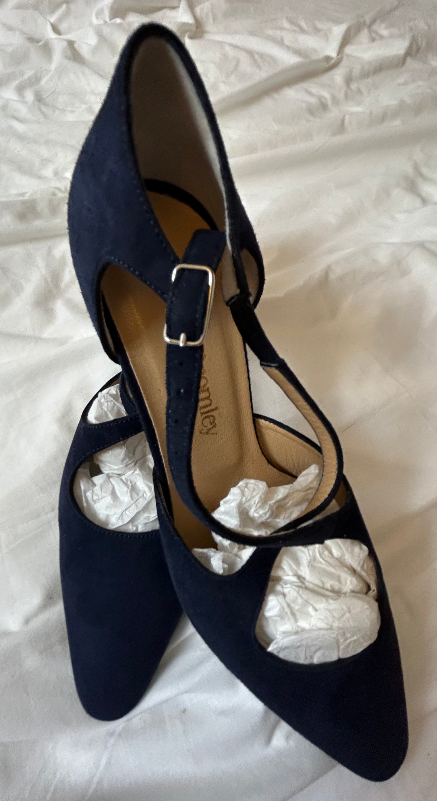Navy Russell & Bromley Court Shoe