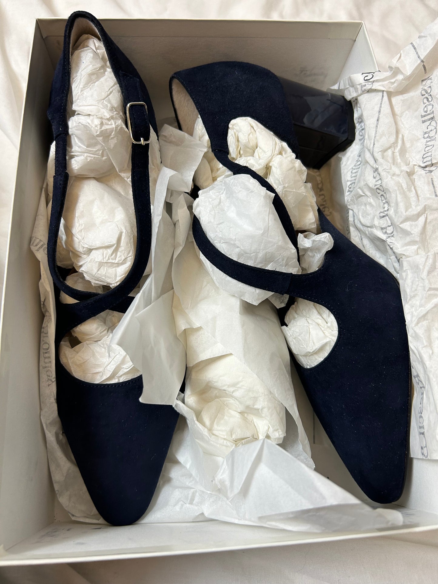 Navy Russell & Bromley Court Shoe