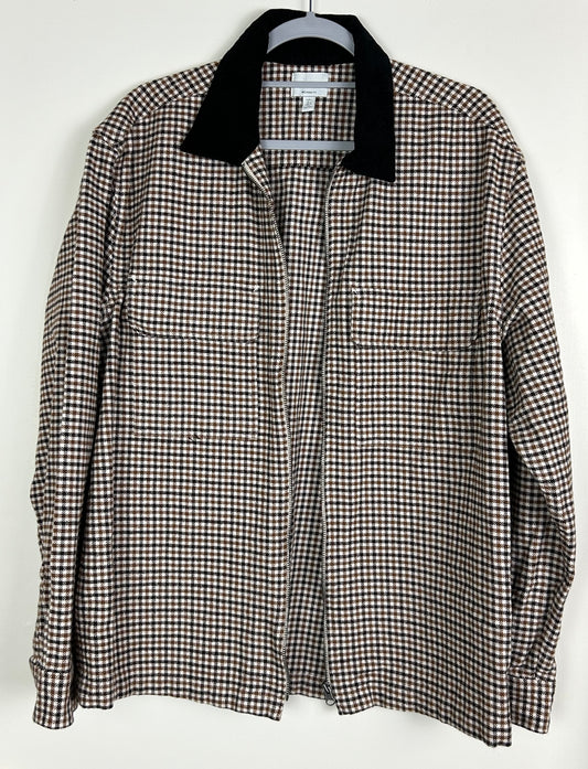 Brown & Beige Checked H&M Jacket