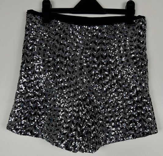 Black Sequins Zara Shorts