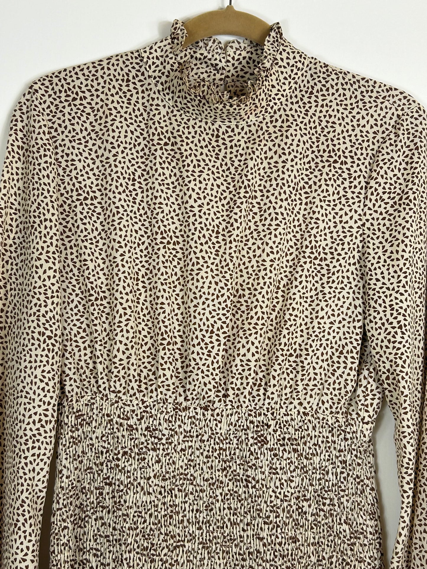 Cream, Beige & Brown Shein Dress