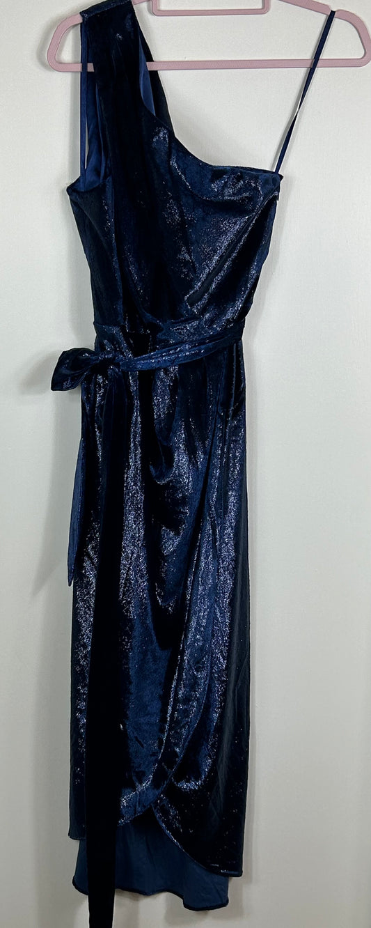 Blue Ted Baker Asymmetrical Dress