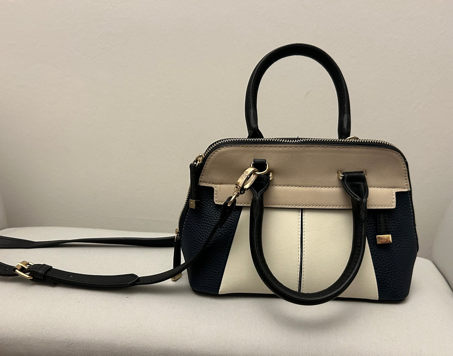 Beige, Cream & Black Linea Bag