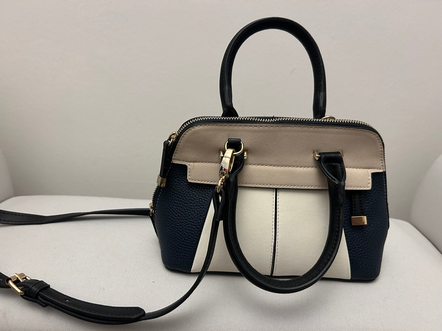 Beige, Cream & Black Linea Bag