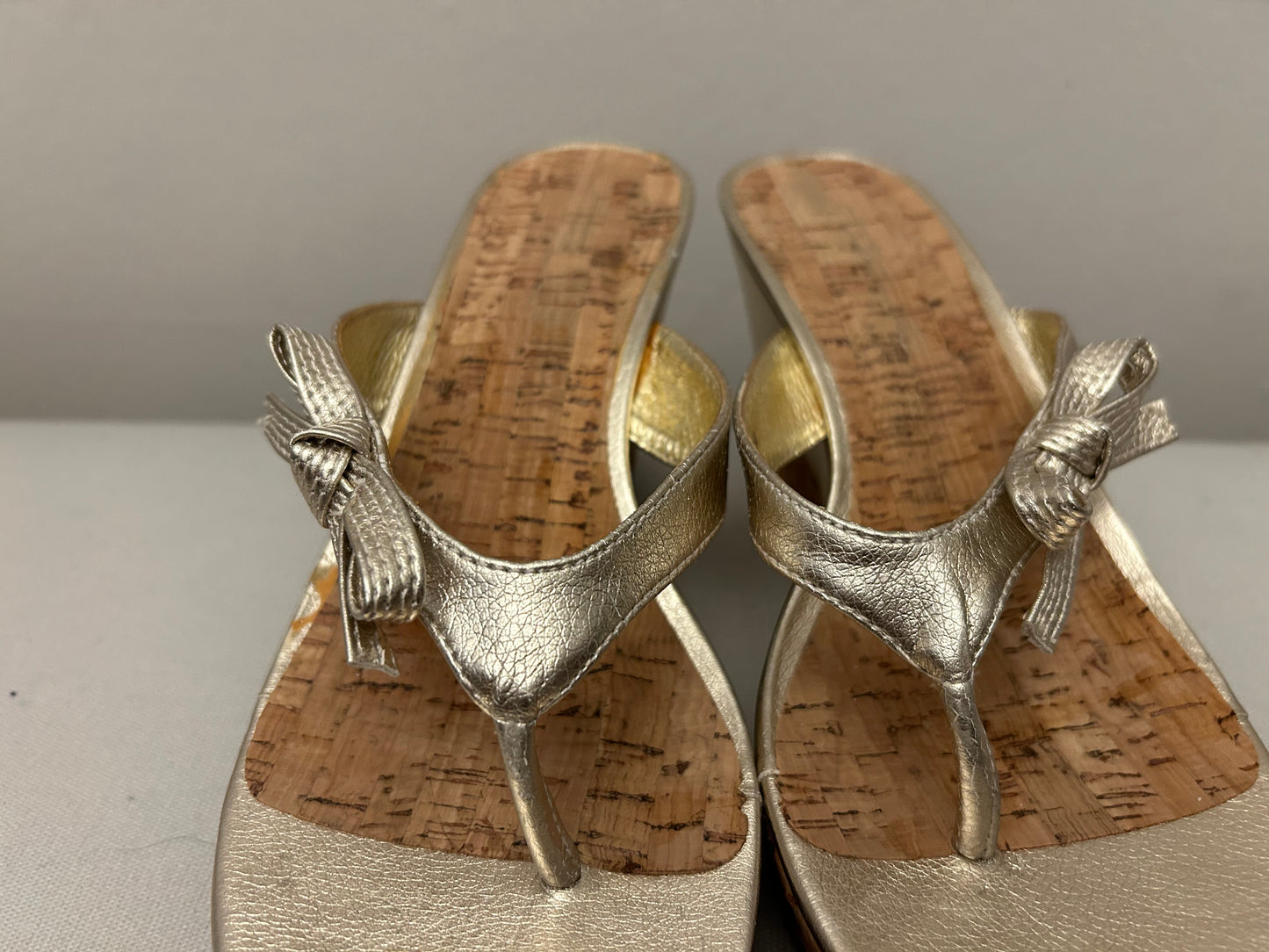 Gold Wedge Sandals
