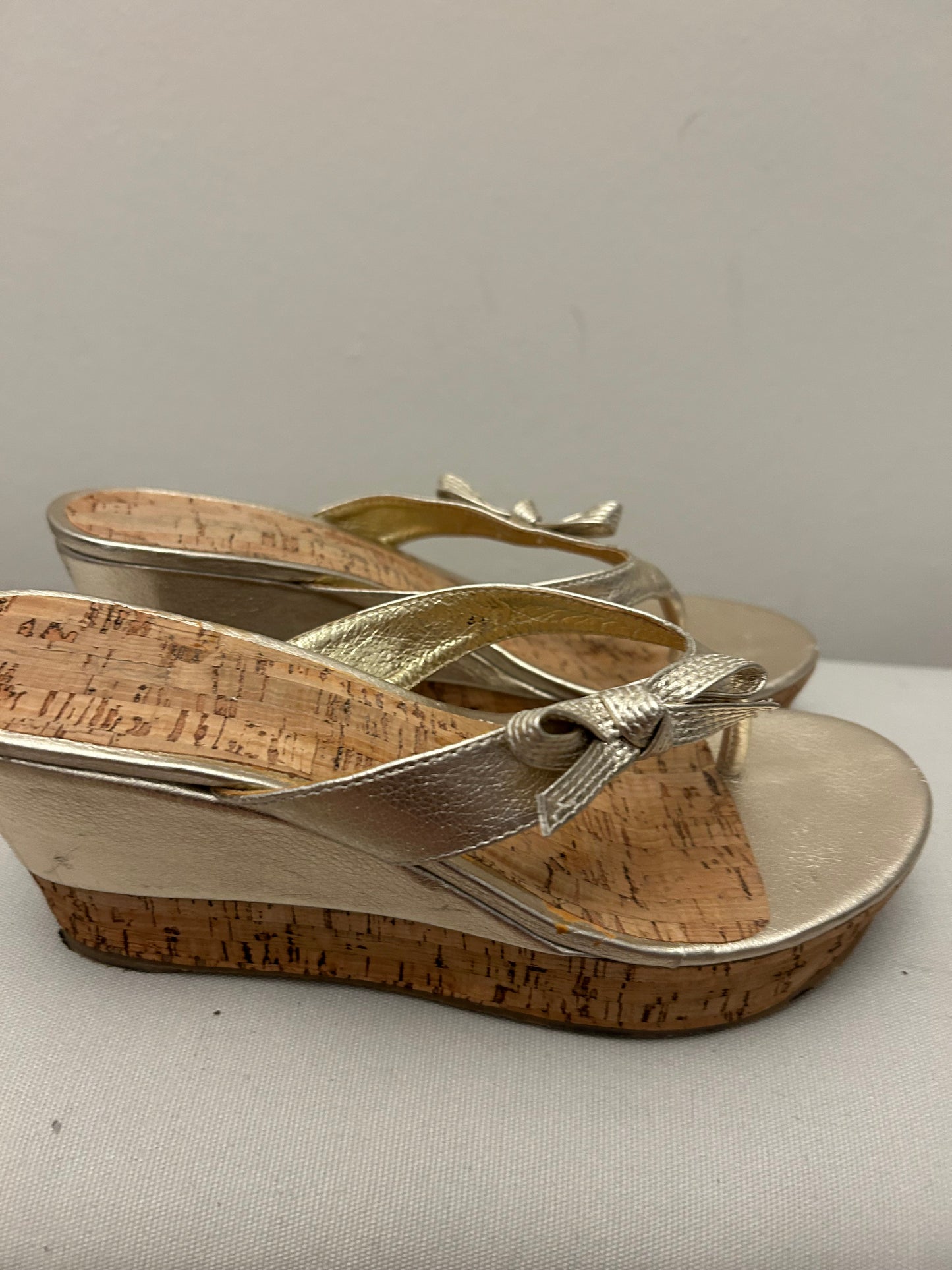 Gold Wedge Sandals