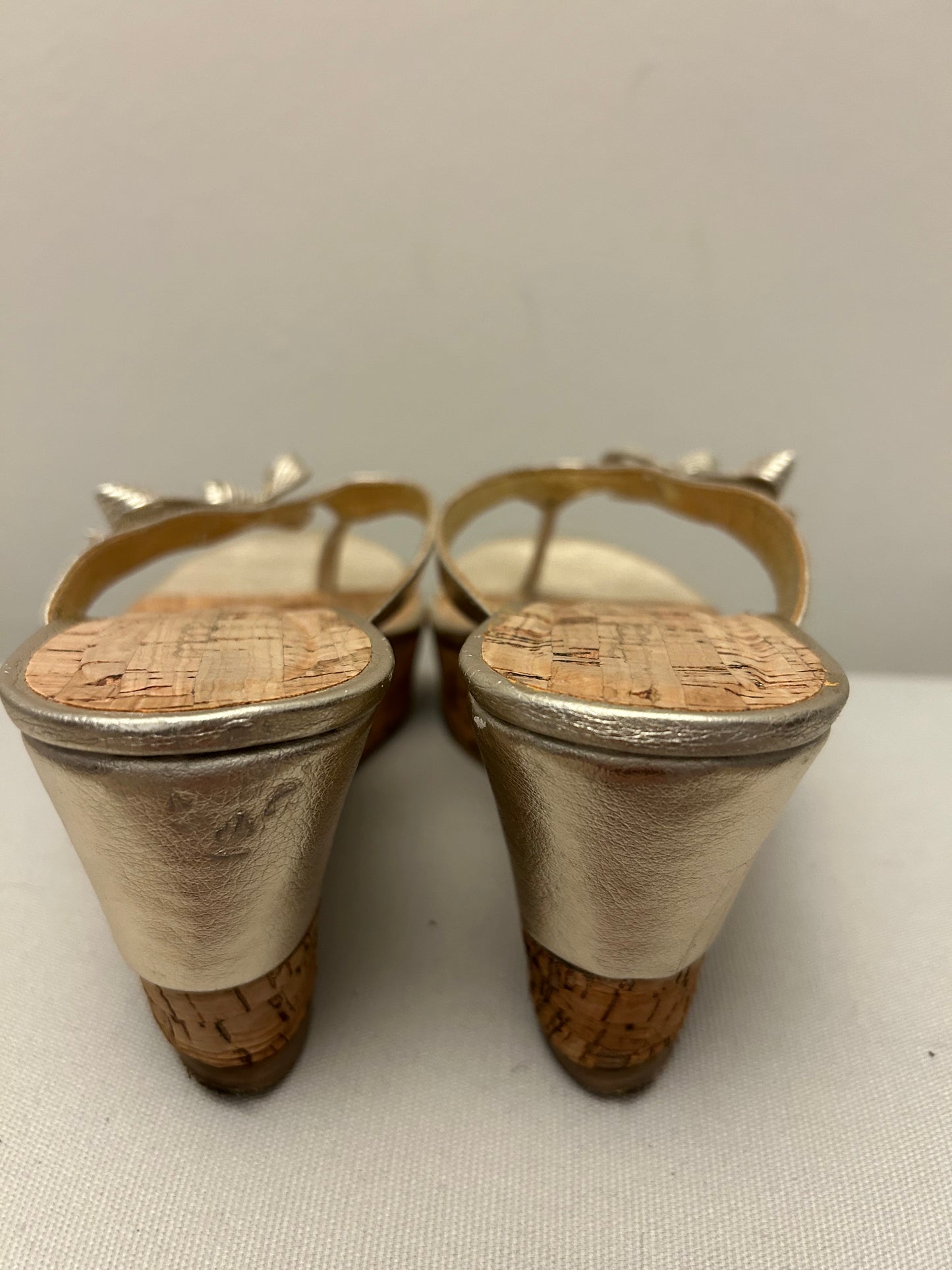 Gold Wedge Sandals