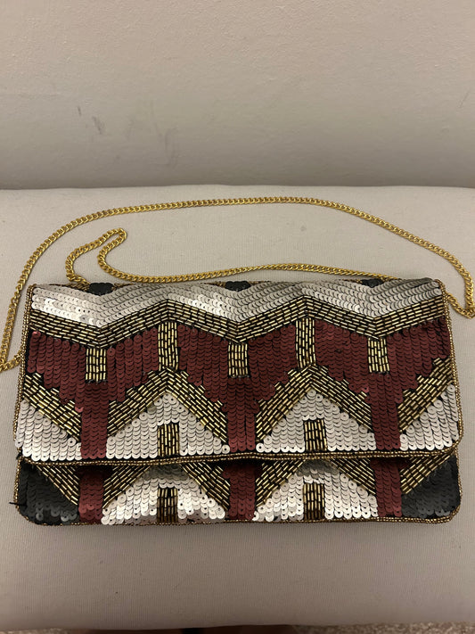 Multi Coloured Beck Sandergard Sequin Evening Bag