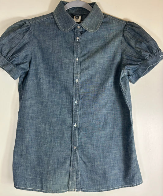 Blue Light Denim Blouse