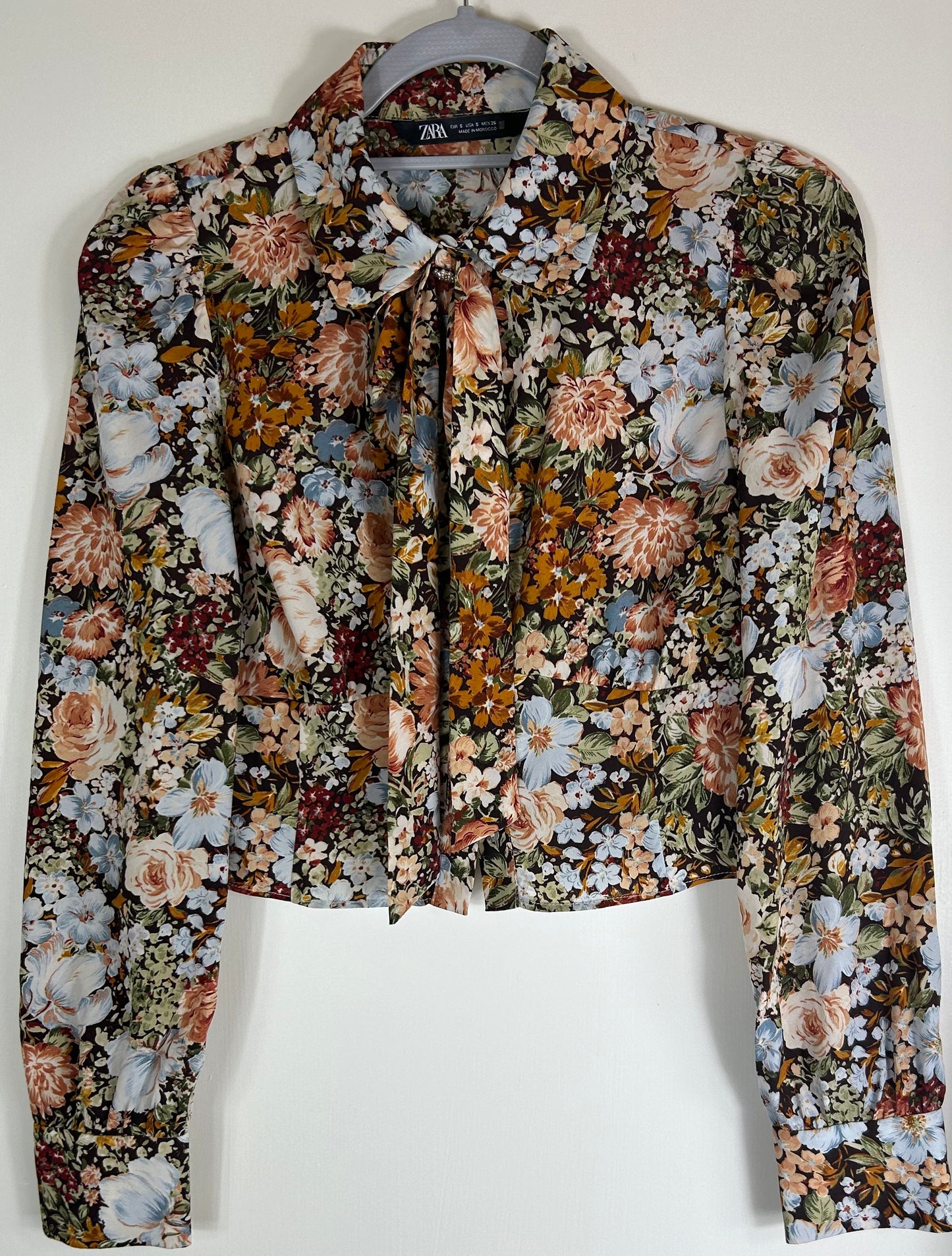 Floral ZARA Long Sleeve Blouse