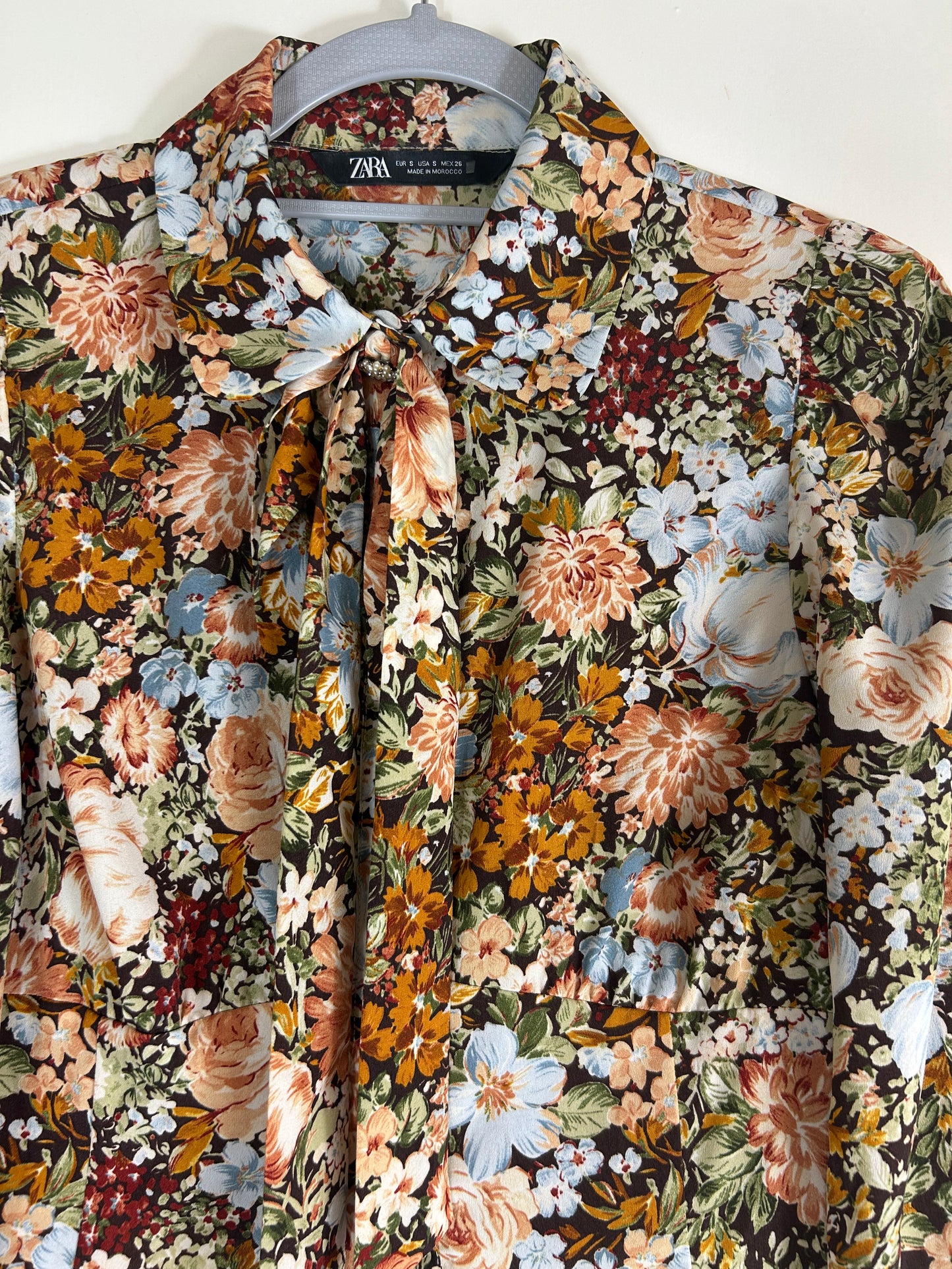 Floral ZARA Long Sleeve Blouse