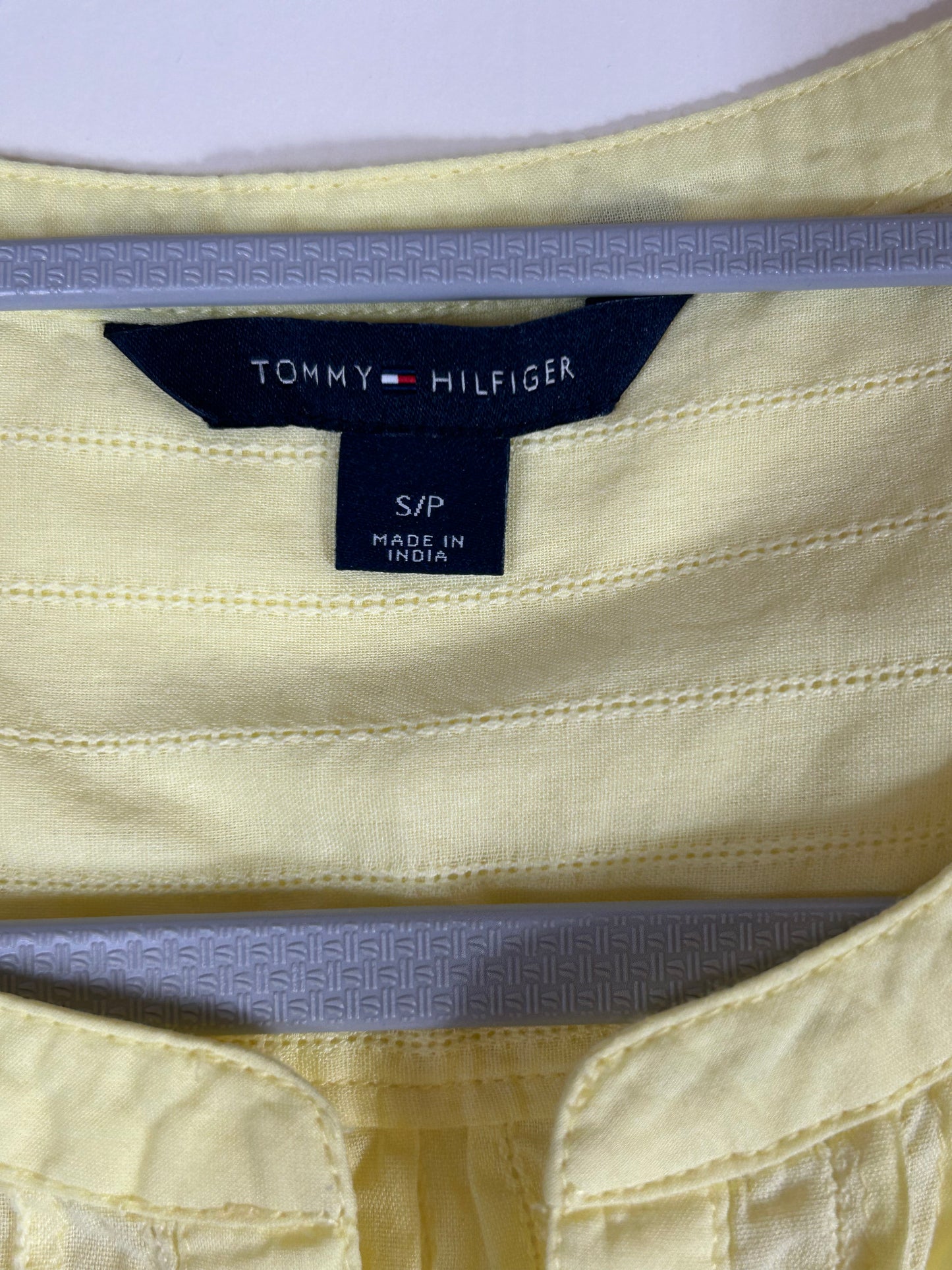 Lemon Sleeveless Tommy Hilfiger Cotton Top