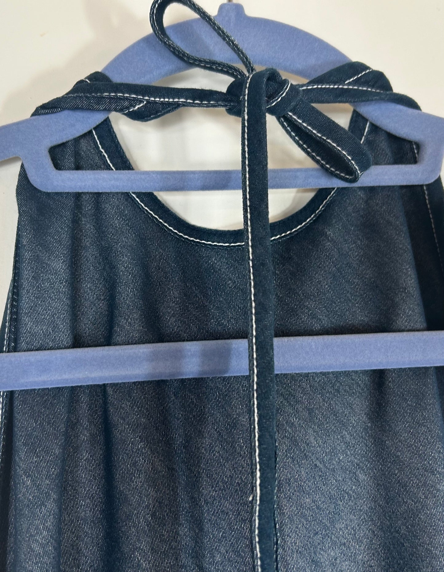 Denim(Light Weight) Betty Jackson Halter Dress