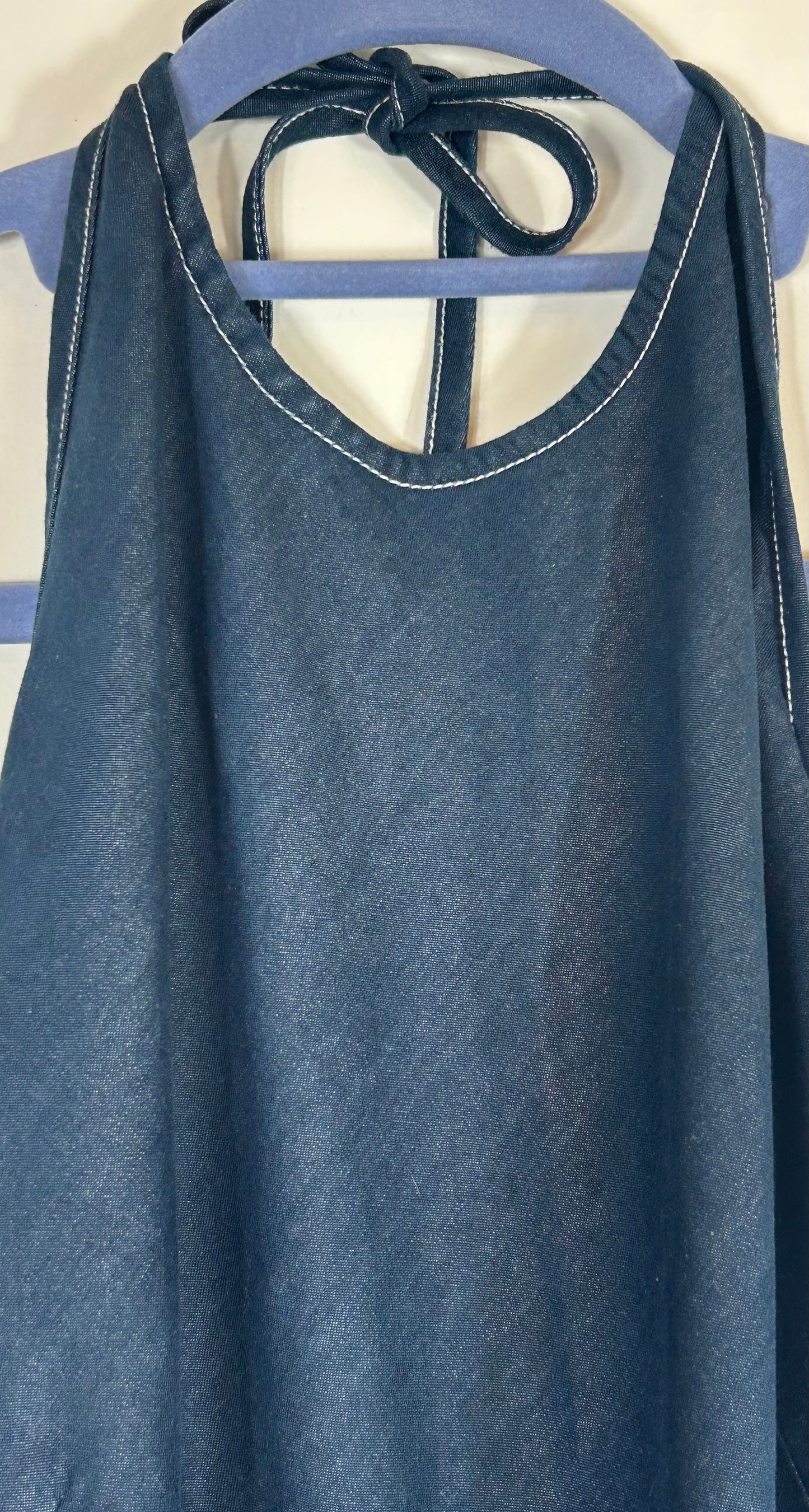 Denim(Light Weight) Betty Jackson Halter Dress