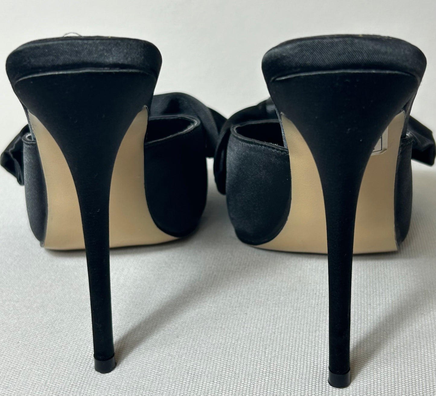 Black Stiletto Evening Shoe with bow
