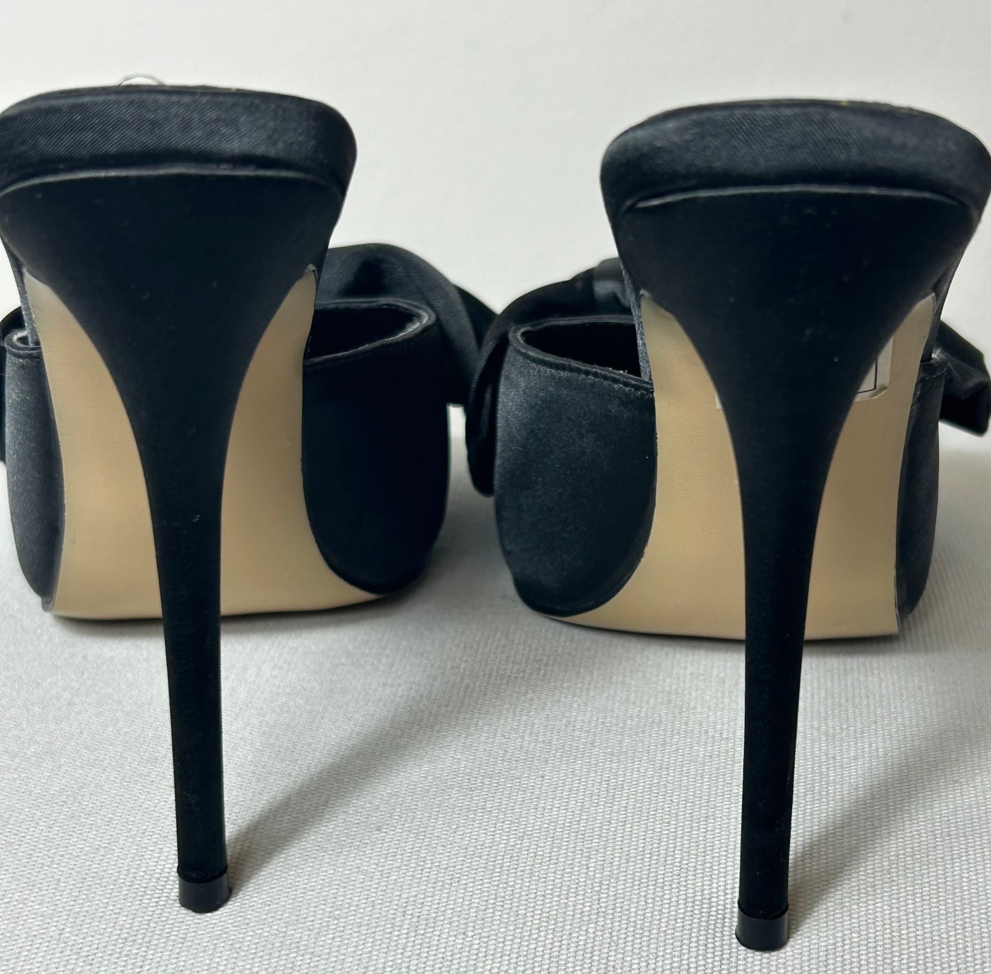 Black Stiletto Evening Shoe with bow