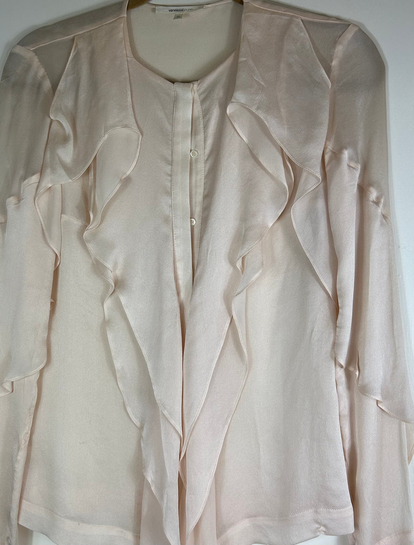 Pale peach Vanessa Bruno Silk Blouse