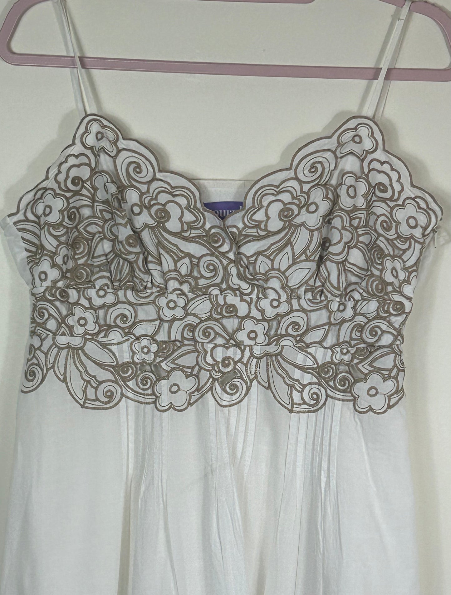 White PURPLE Summer Dress